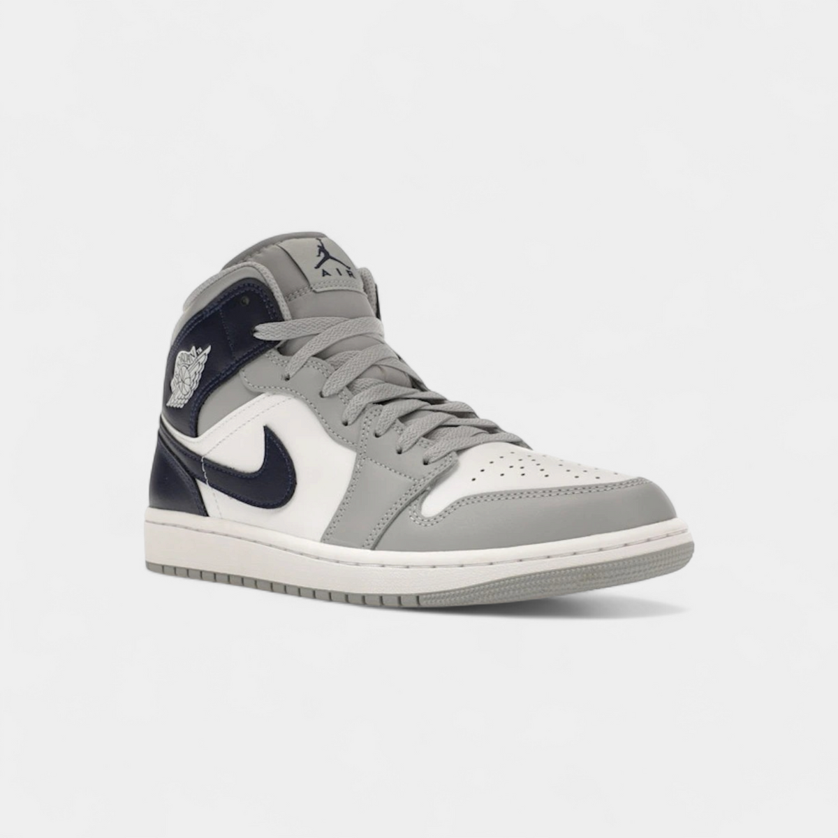 Jordan 1 Mid Wolf Grey Midnight Navy