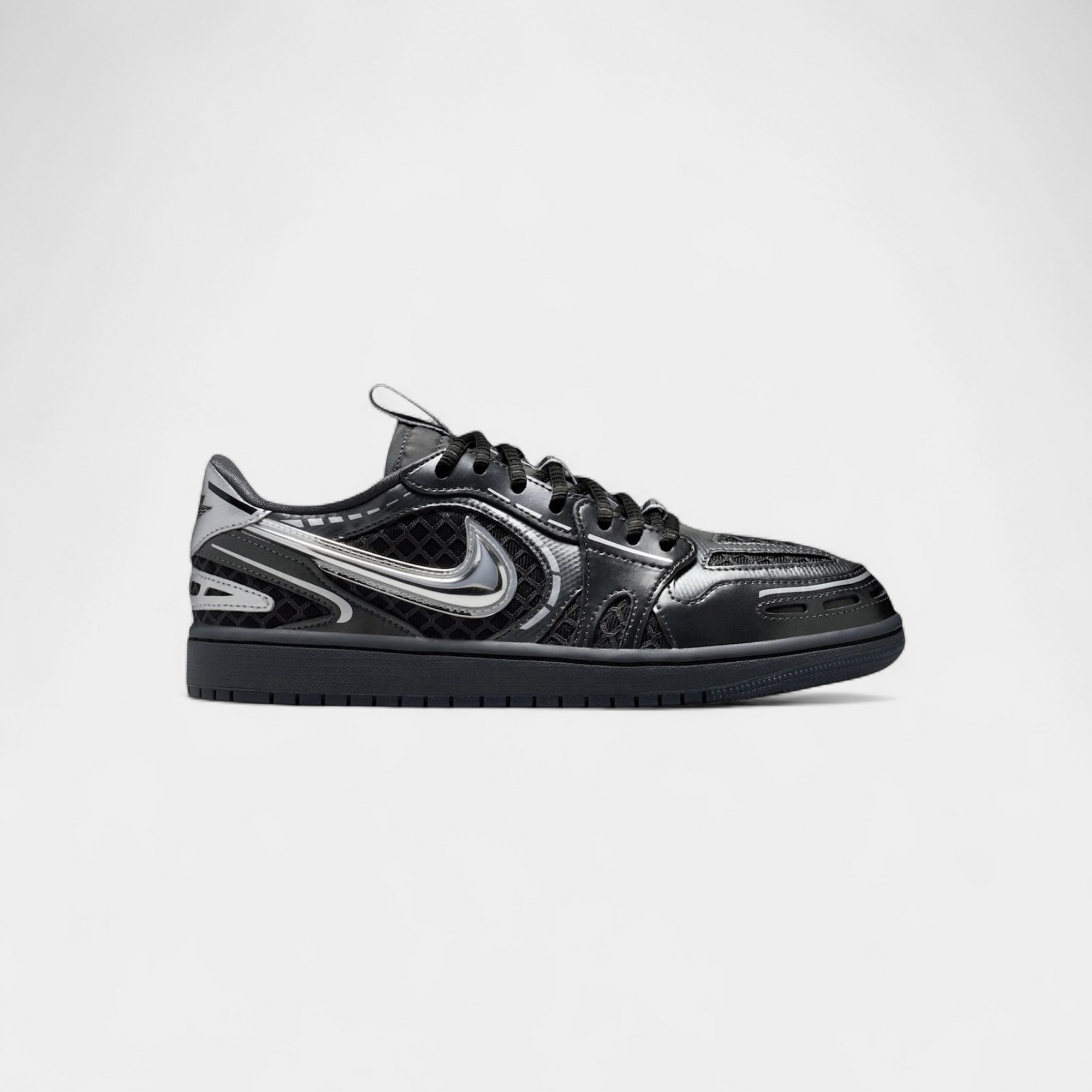 Jordan 1 Low Method of Make V3 Black Metallic Silver (Women's)