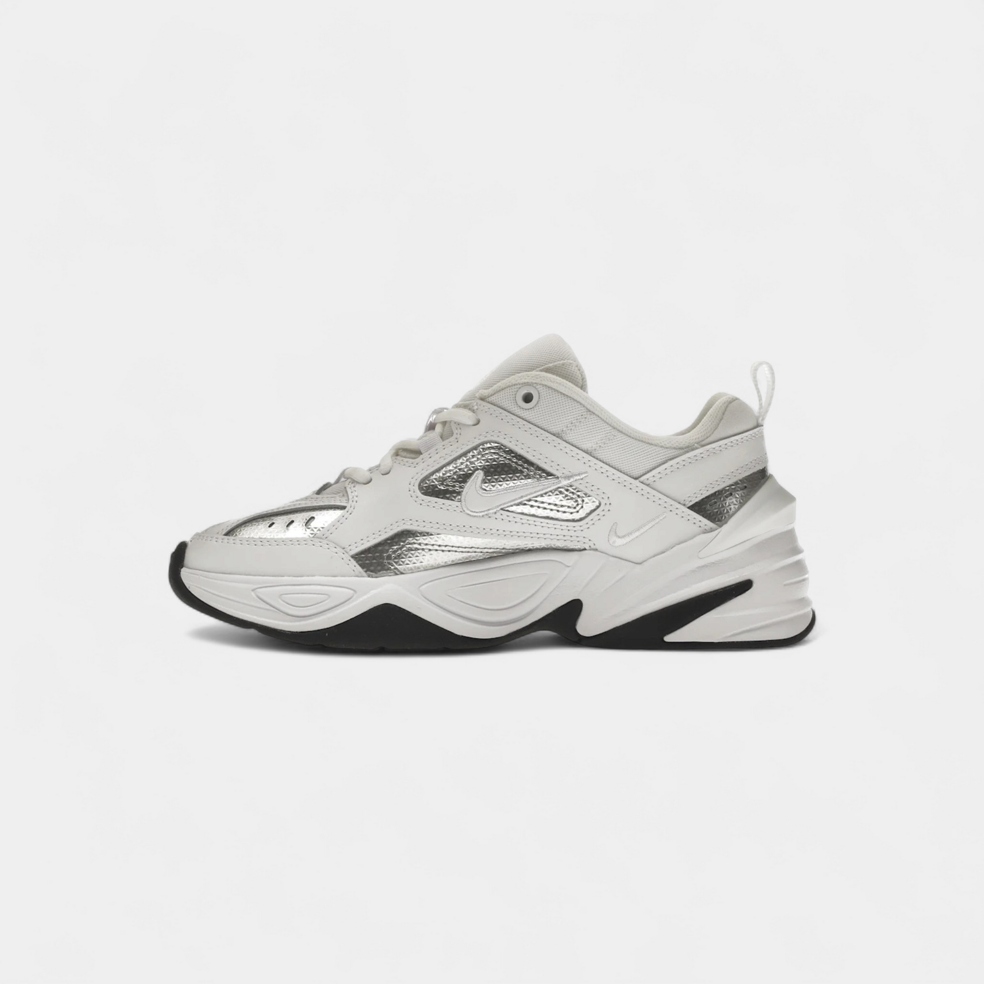 Nike M2K Tekno White Metallic Silver Black (Women's)