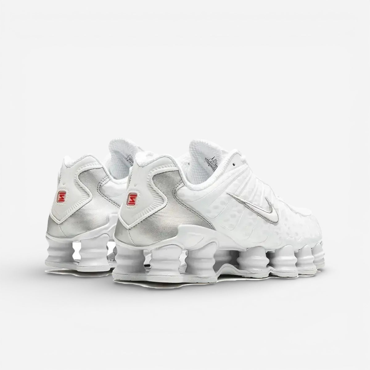 Nike Shox TL White/White/Metallic Silver