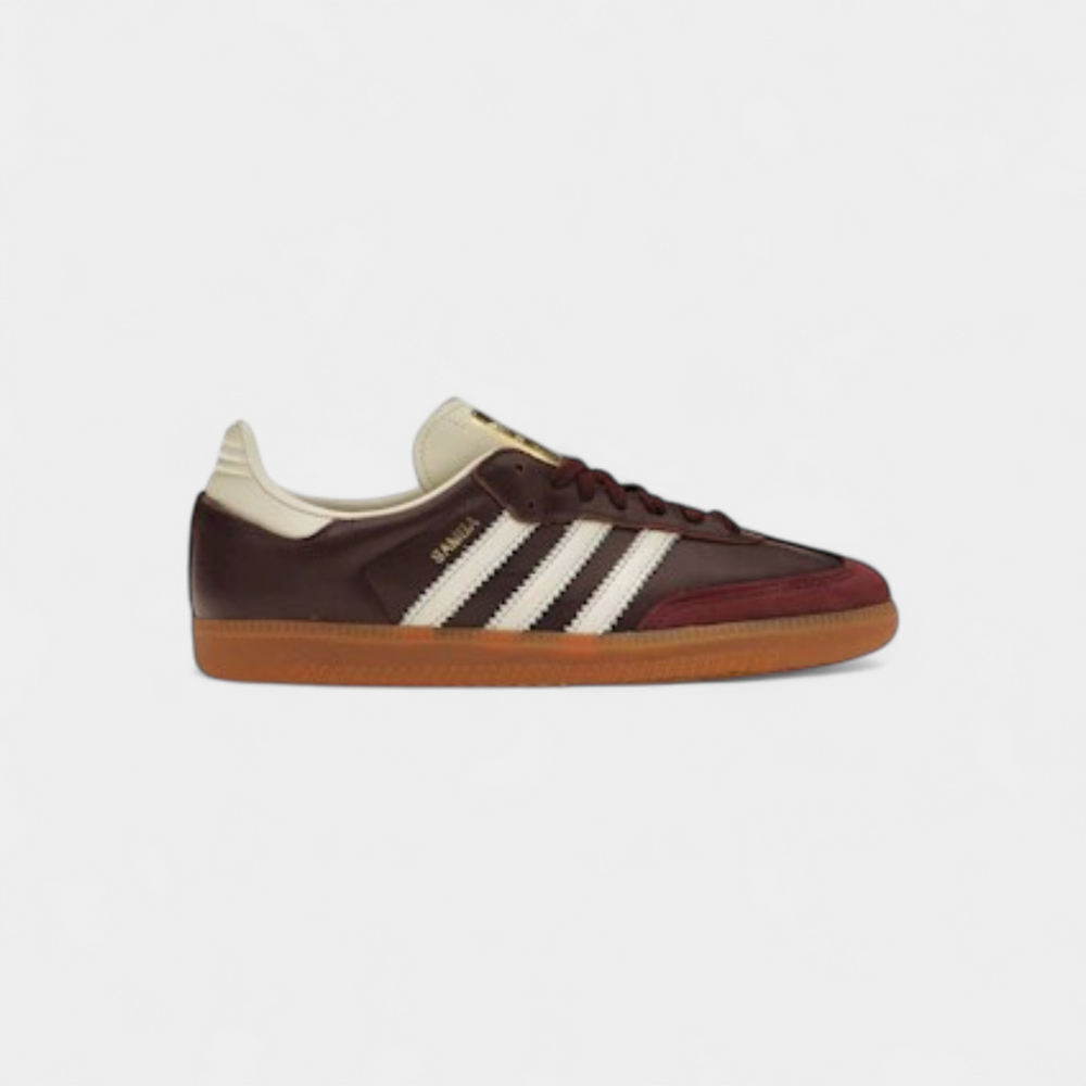 adidas Samba OG Maroon Gold Metallic (Women's)