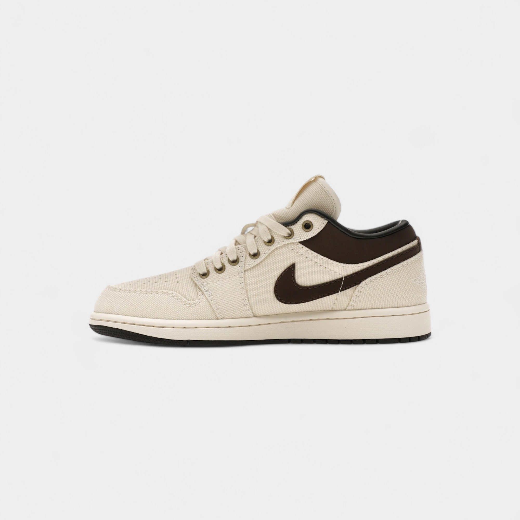 Jordan 1 Low Premium Pale Ivory Off Noir Baroque Brown