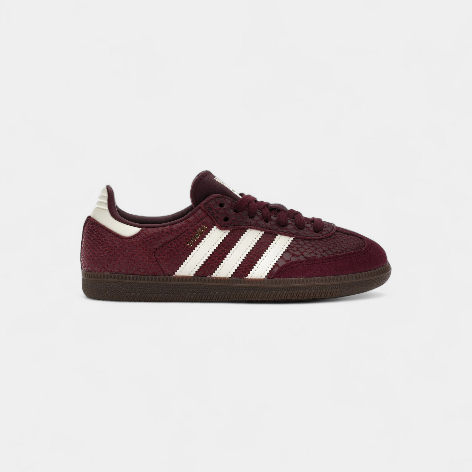 adidas Samba OG Snakeskin Maroon Cream White (Women's)