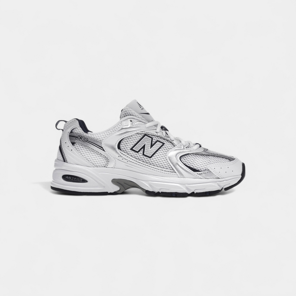 New Balance 530 White Silver Navy