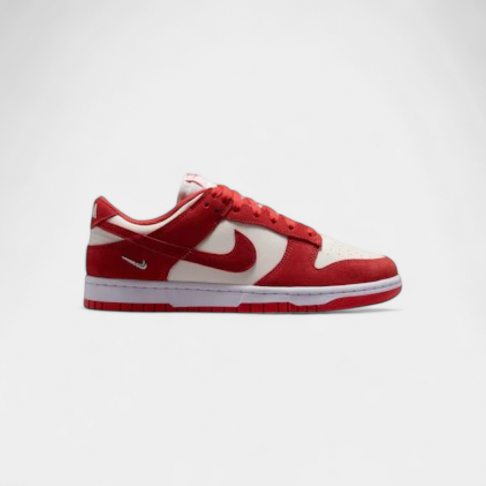 Nike Dunk Low Sail White Metallic Silver Light Crimson (Women's)