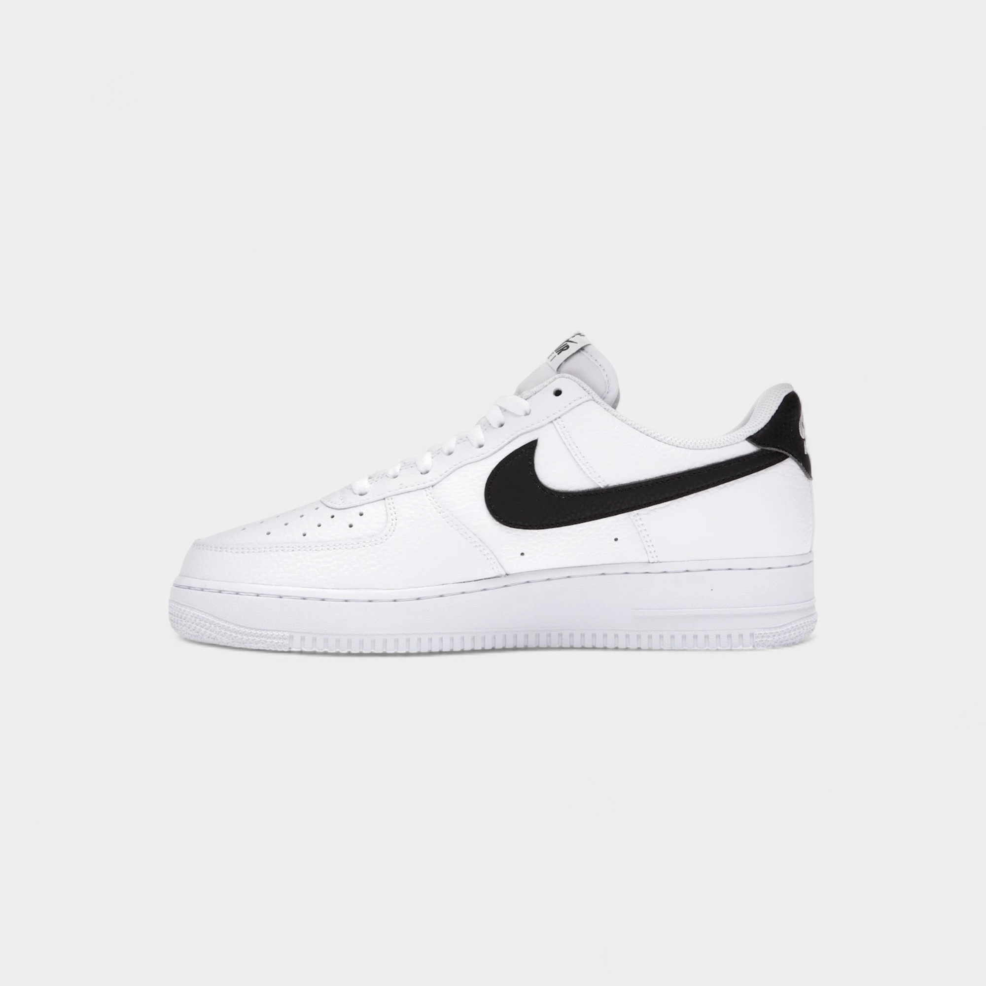 Nike Air Force 1 Low '07 White Black Pebbled Leather