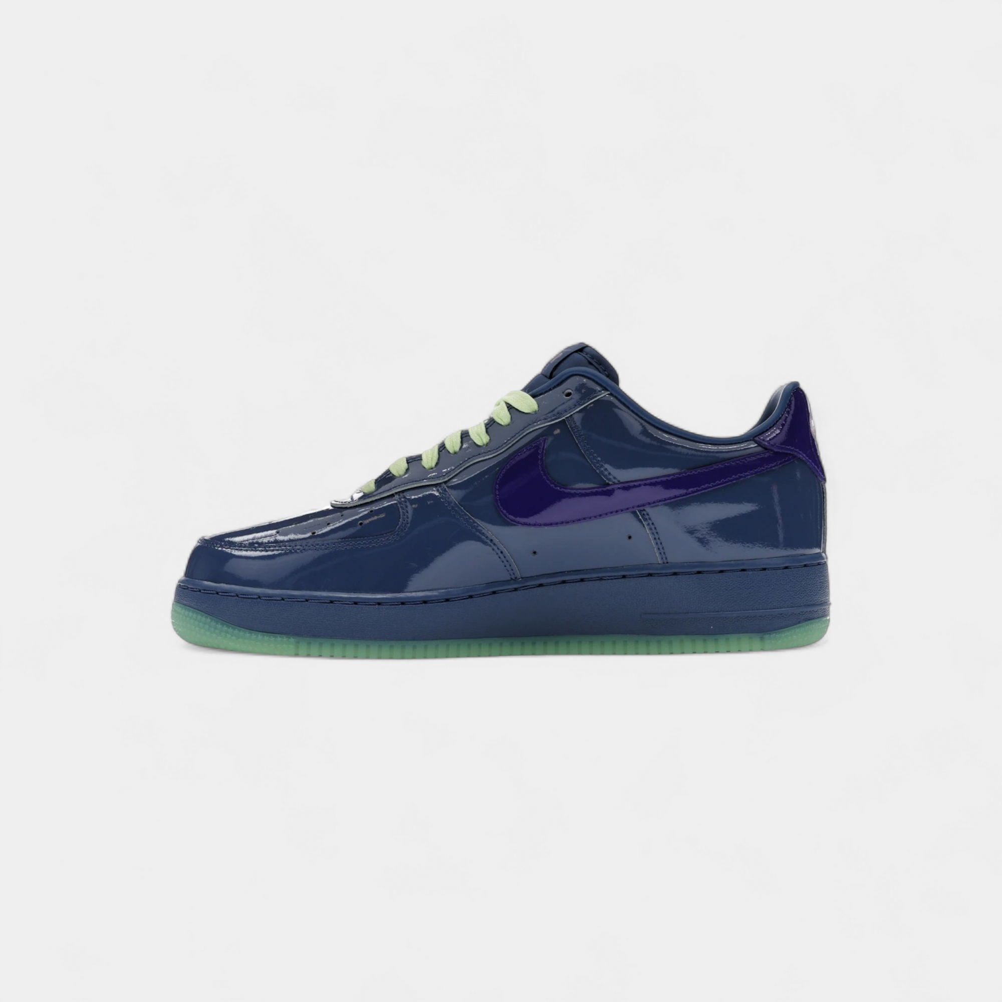 Nike Air Force 1 Low Patent Leather Mystic Navy Grape Ice