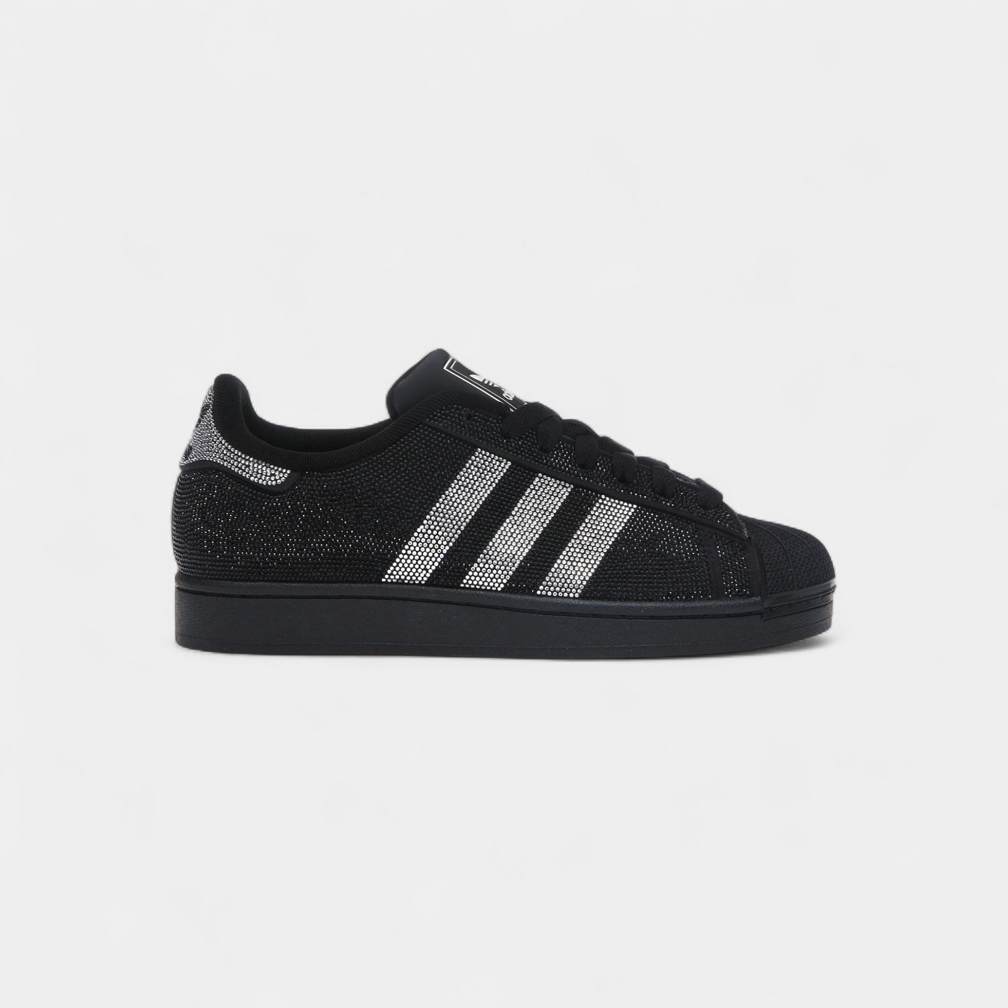 adidas Superstar II Rhinestone Black Silver (Women's)