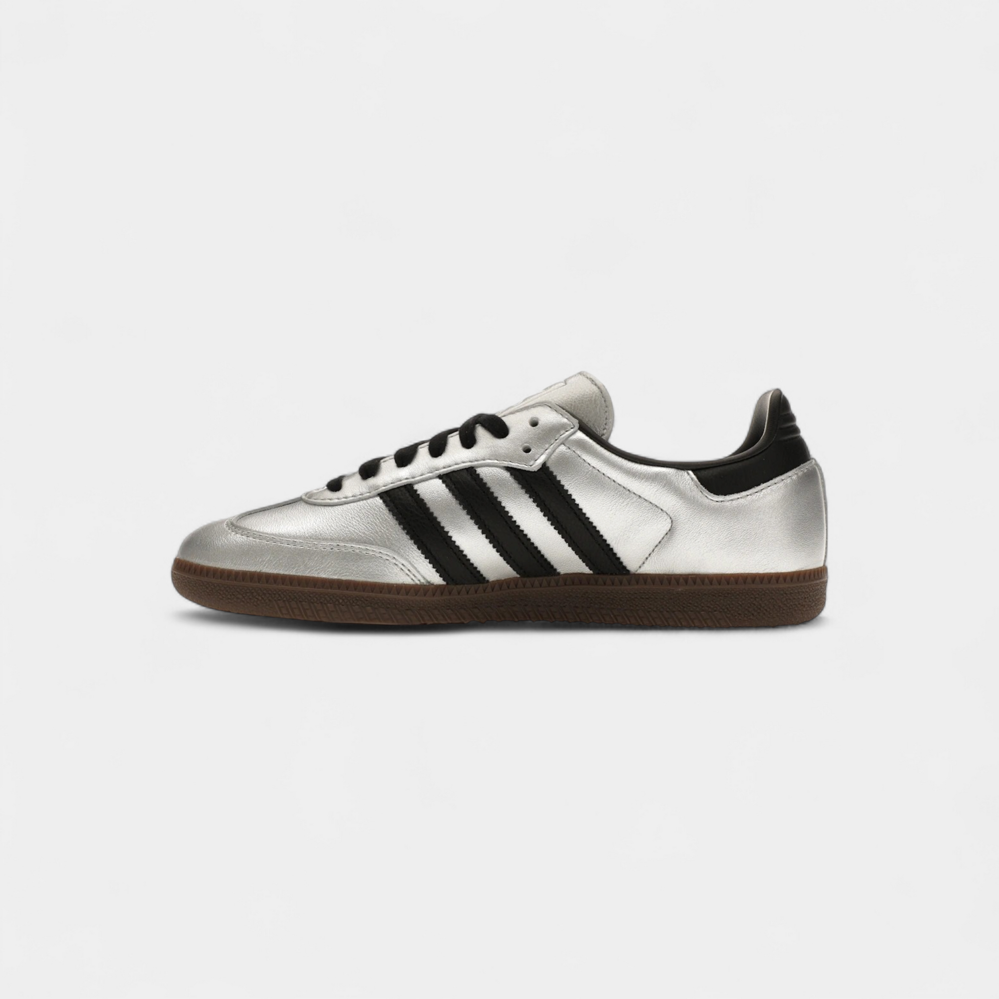adidas Samba OG Silver Metallic Black Gum (Women's)