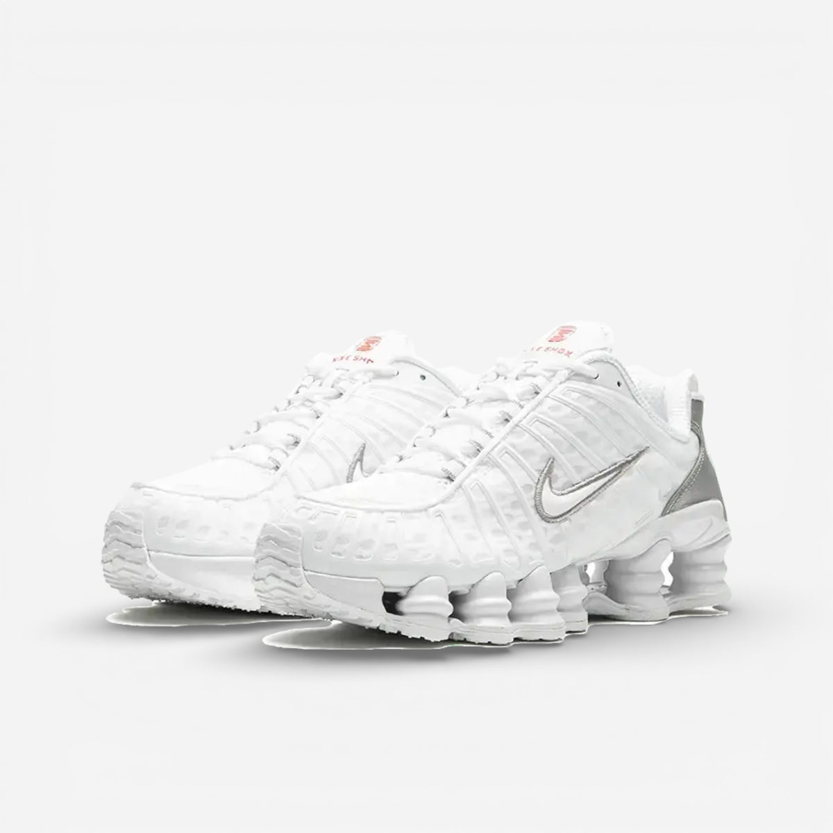 Nike Shox TL White/White/Metallic Silver