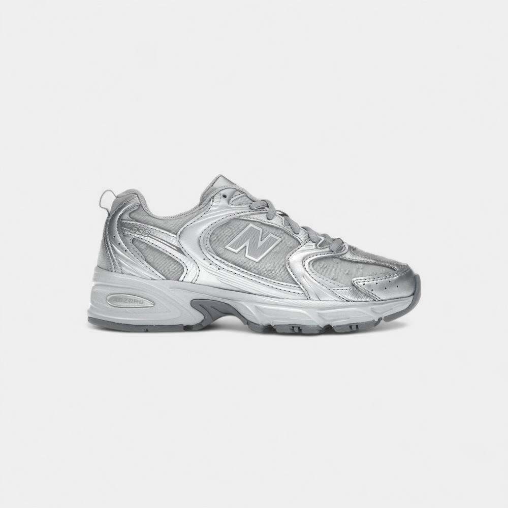 New Balance 530 Silver Metallic Raincloud Polka Dots