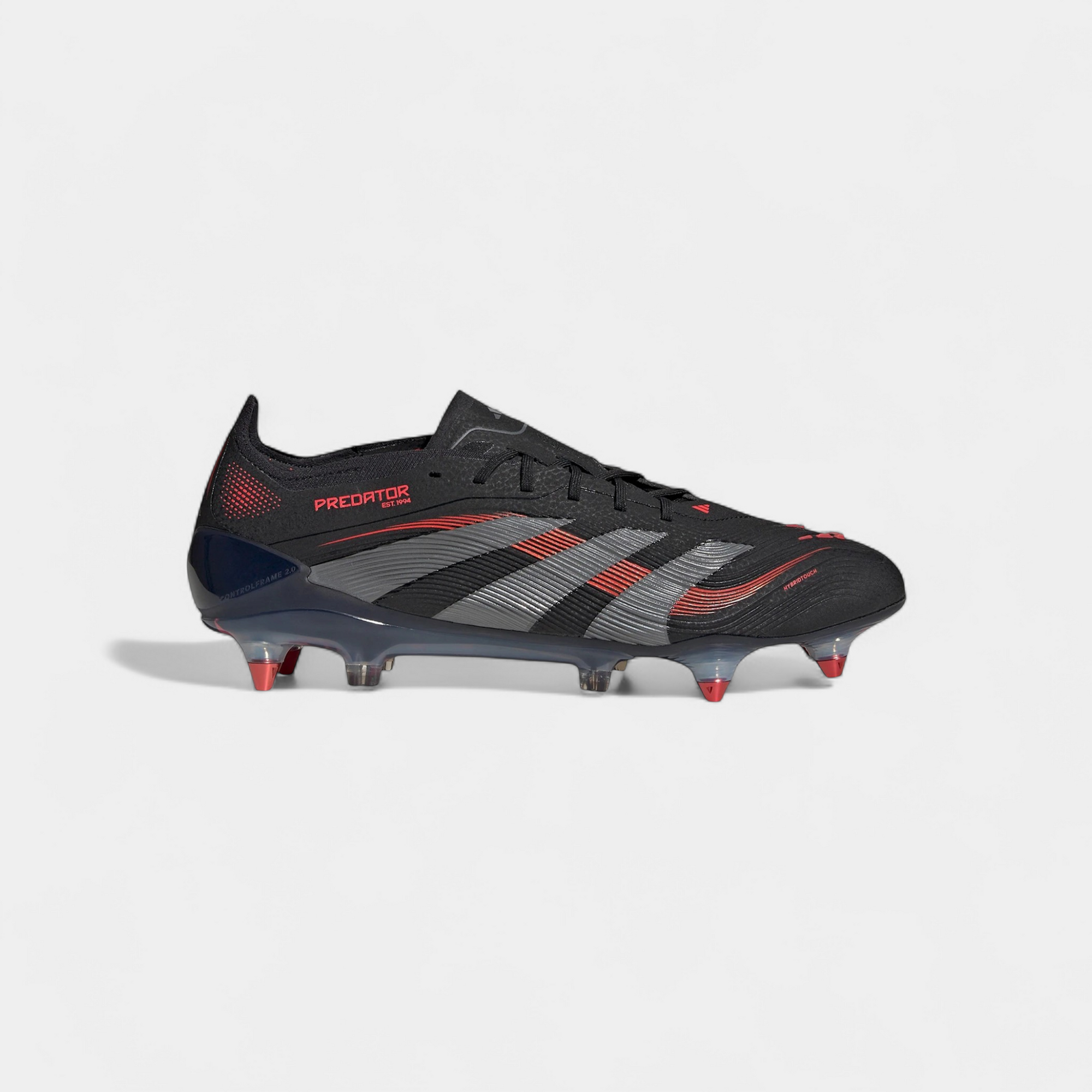 adidas Predator Elite SG Core Black Grey Four Lucid Red