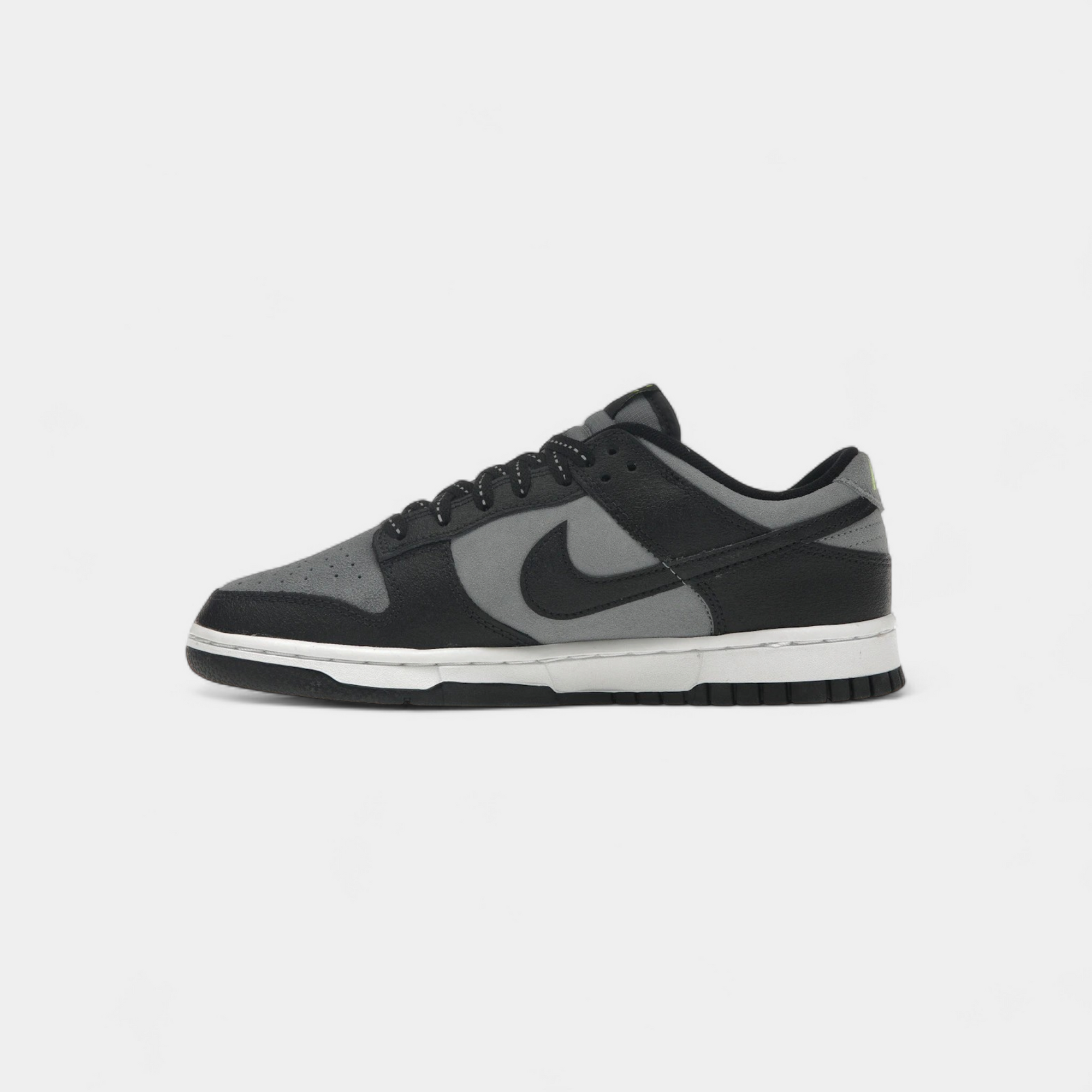 Nike Dunk Low Black Cool Gray Volt Mini Swoosh