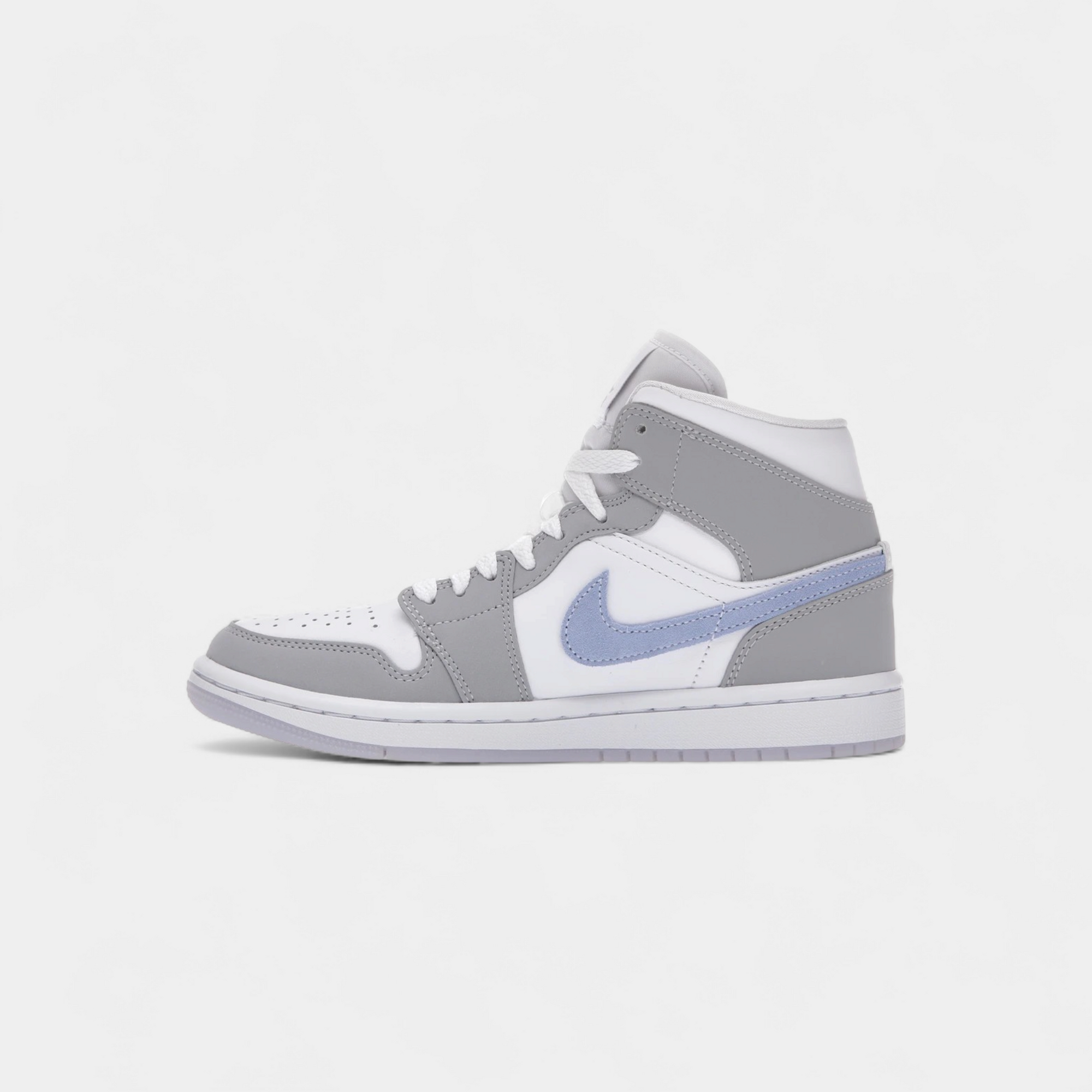 Jordan 1 Mid Wolf Grey Aluminum (Women's)