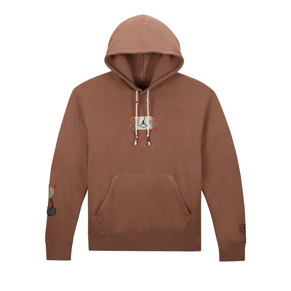 Travis Scott x Jordan Flight Graphic Hoodie Archaeo Brown