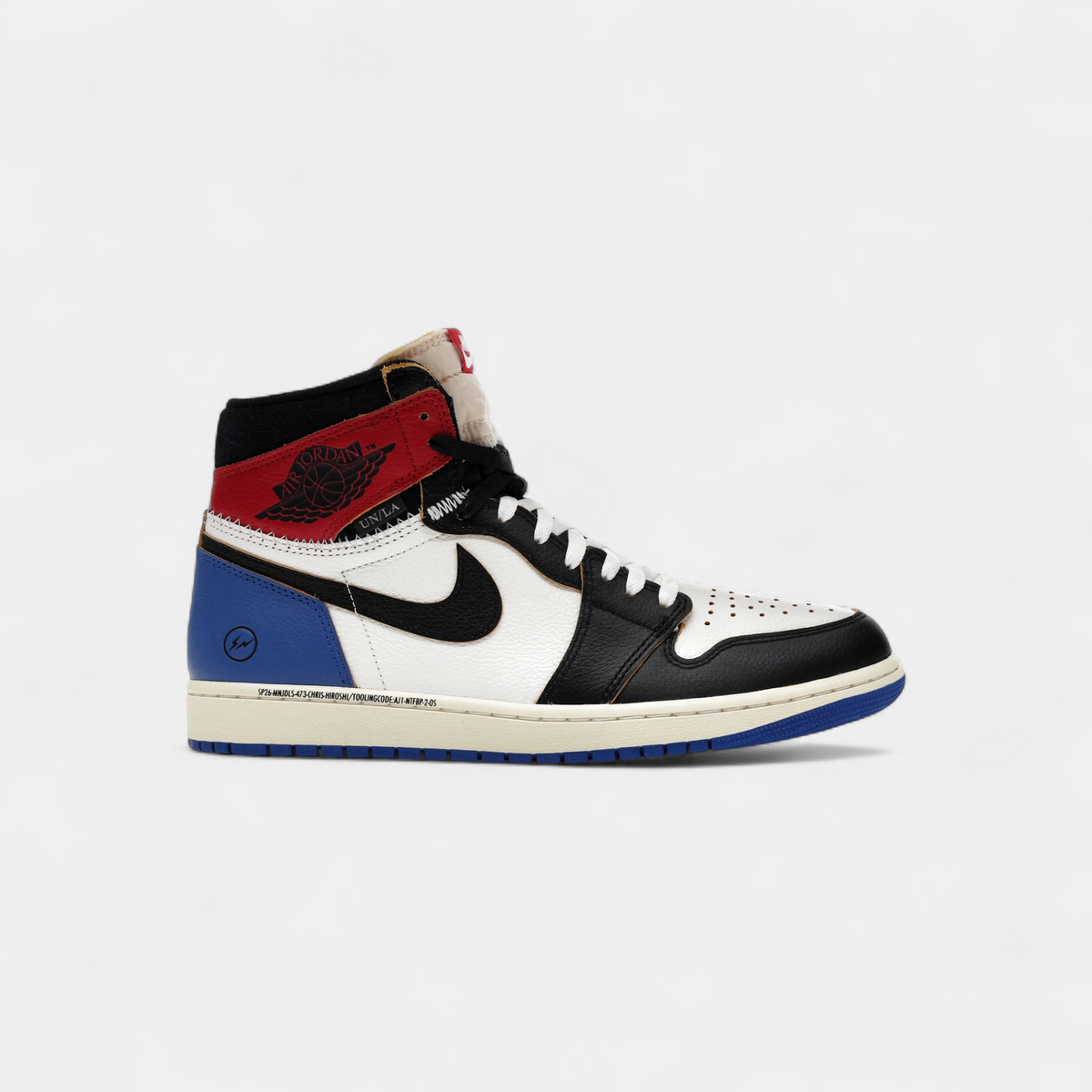 Jordan 1 Retro High OG SP Fragment x Union LA Varsity Red Sport Royal