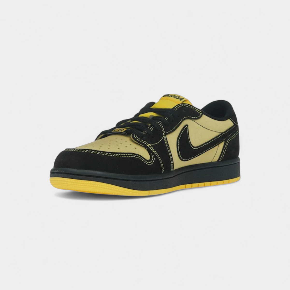 Jordan 1 Retro Low OG Quai 54 Black Tour Yellow Red