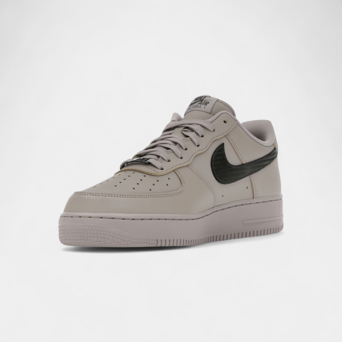 Nike Air Force 1 Low '07 Carbon Fiber Swoosh College Grey Newsprint