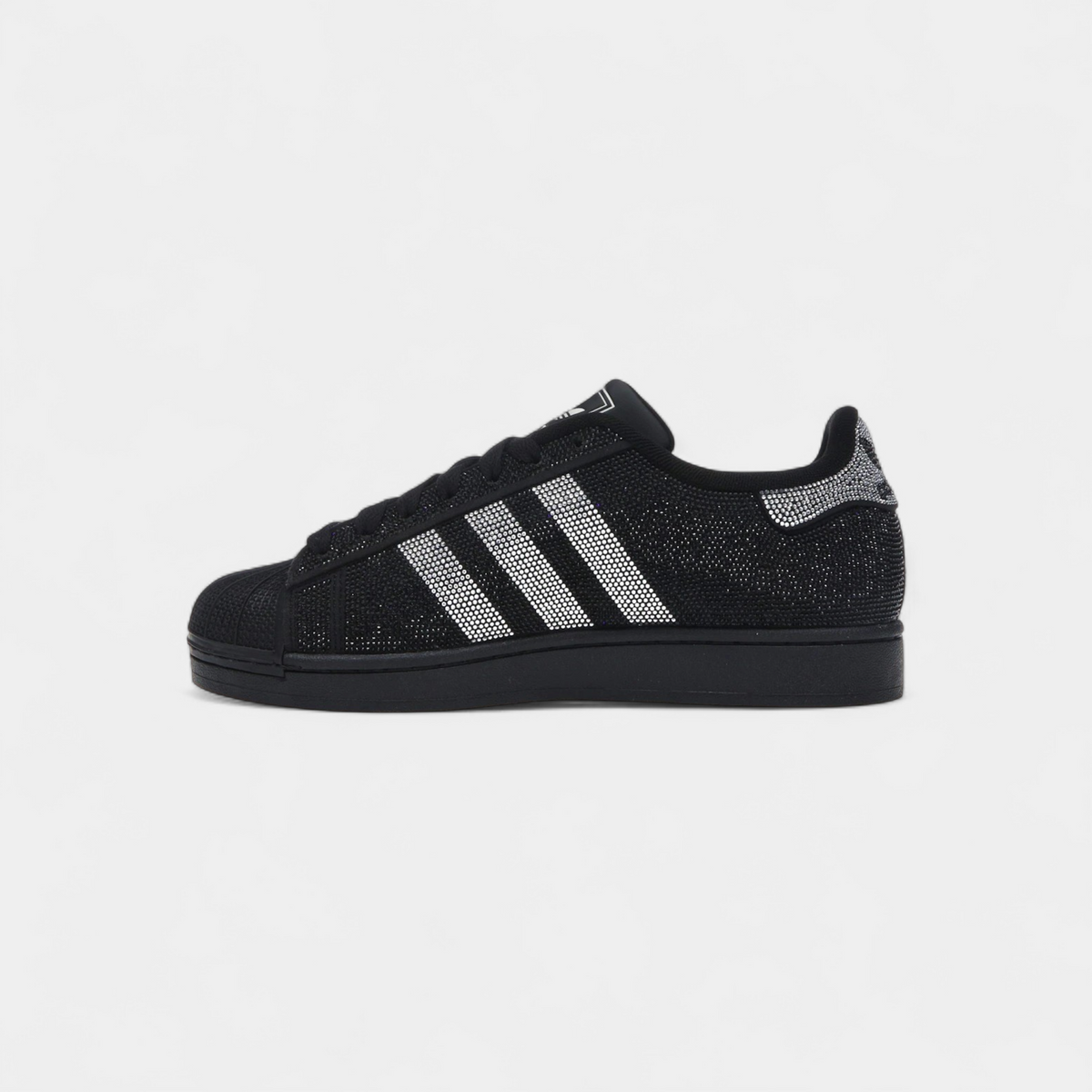 adidas Superstar II Rhinestone Black Silver (Women's)