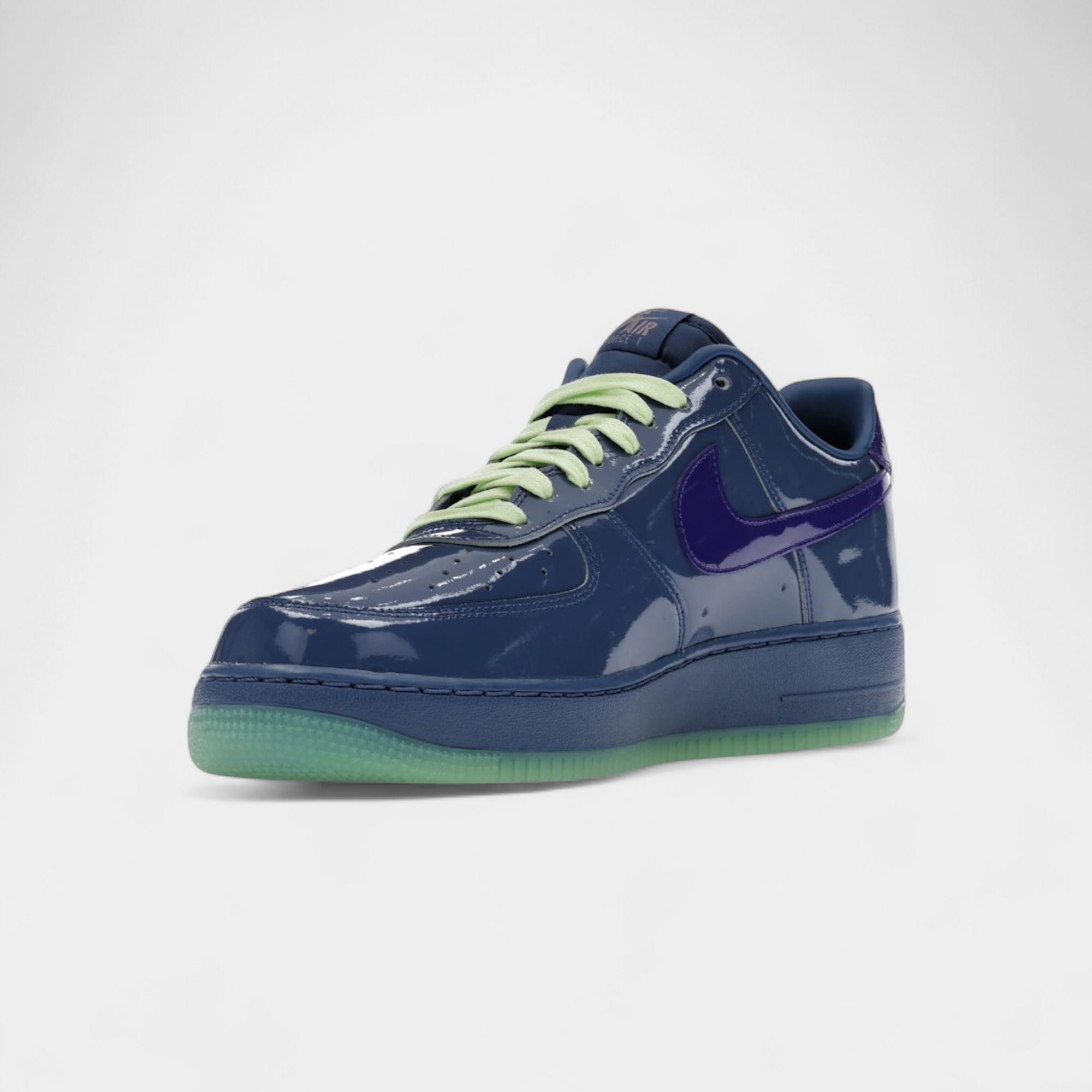 Nike Air Force 1 Low Patent Leather Mystic Navy Grape Ice