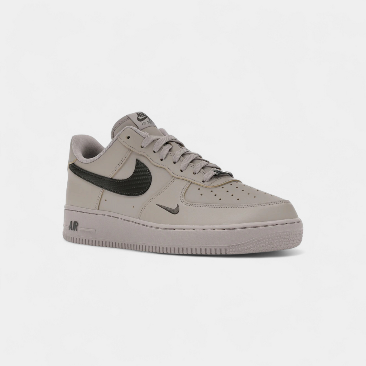 Nike Air Force 1 Low '07 Carbon Fiber Swoosh College Grey Newsprint