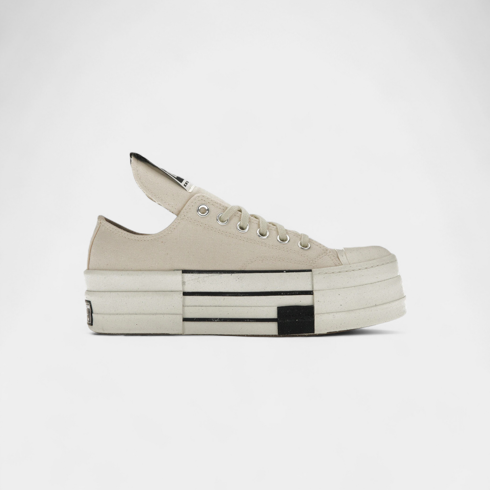Converse DRKSHDW Chuck Taylor All Star DBL DRKSTAR Ox Rick Owens DRKSTAR Natural Ivory