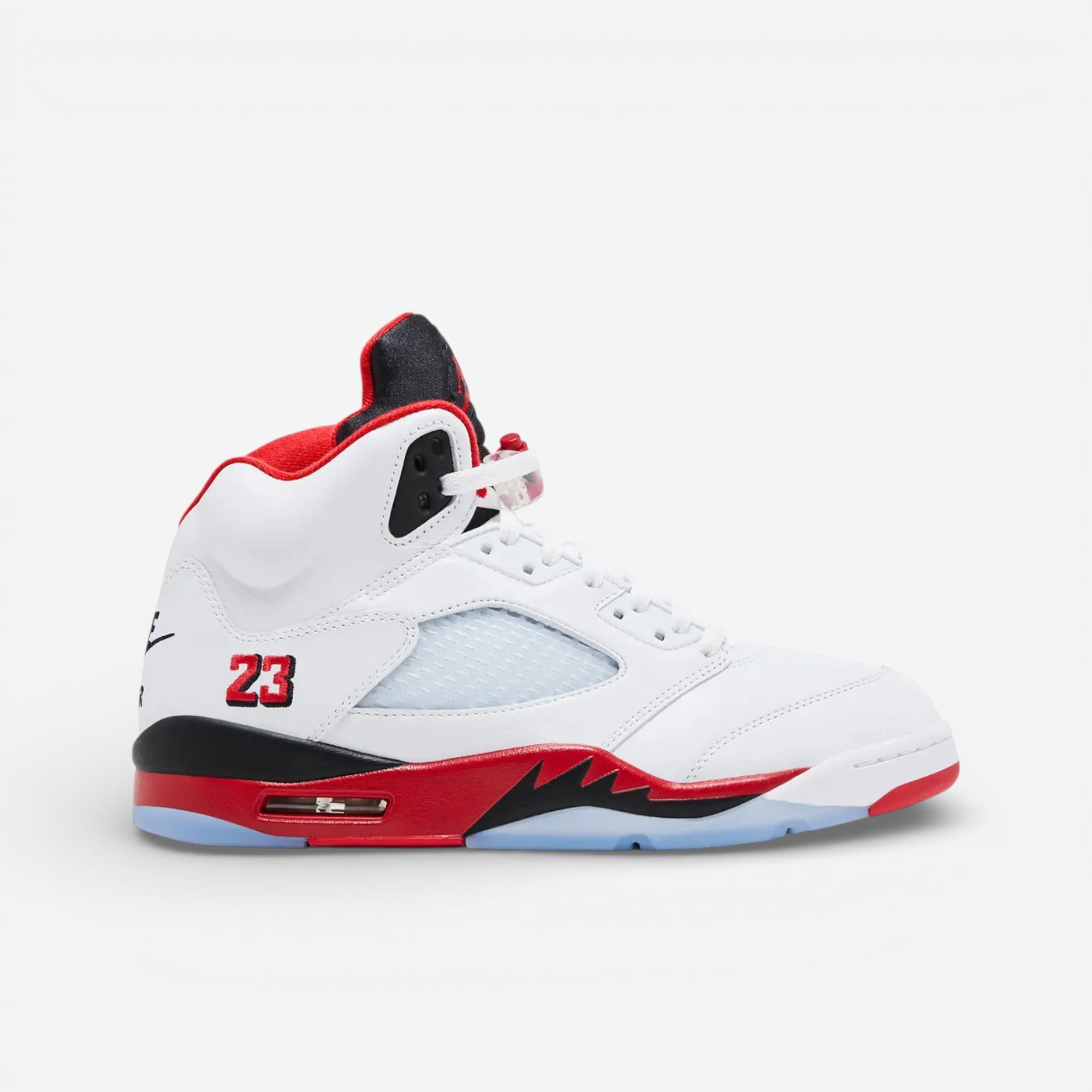 Jordan 5 Retro Fire Red Black Tongue (2025)