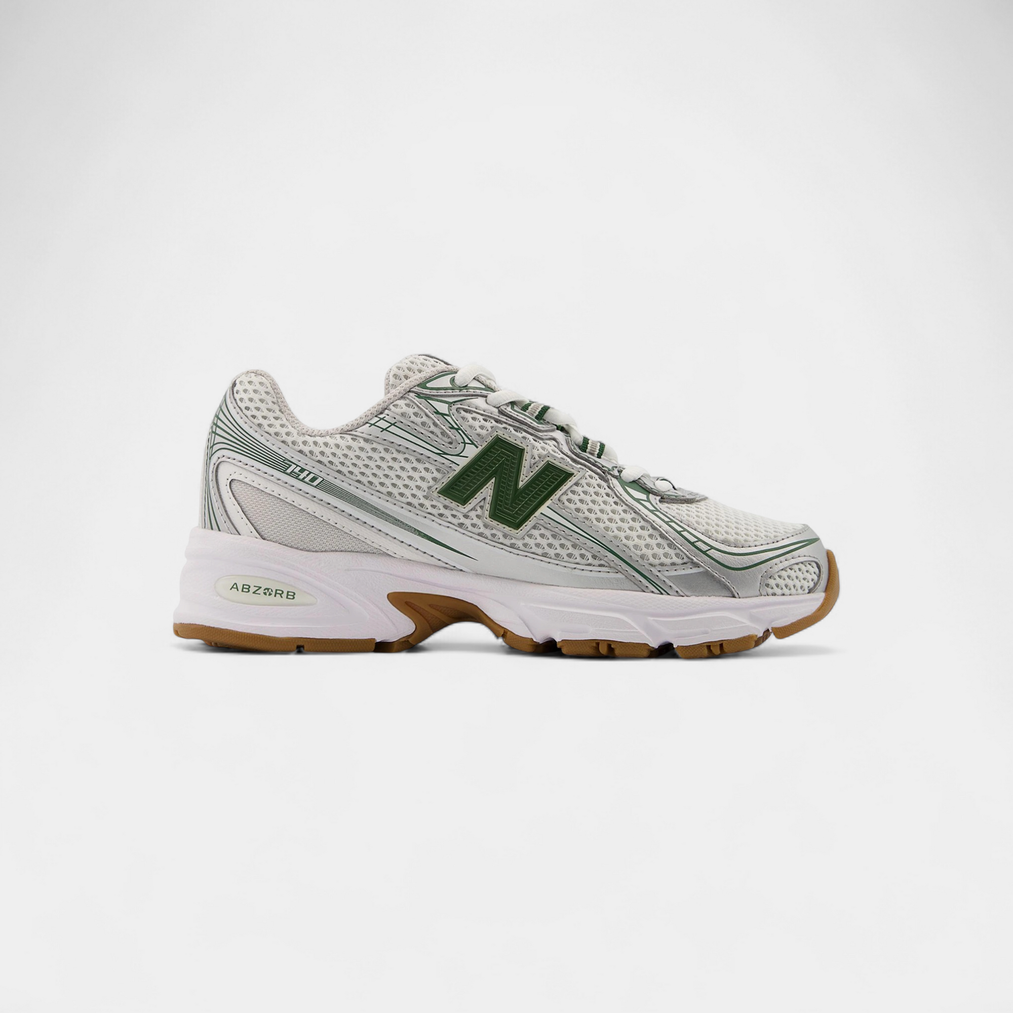 New Balance 740 Silver Metalic Dark Alpine Green (GS)