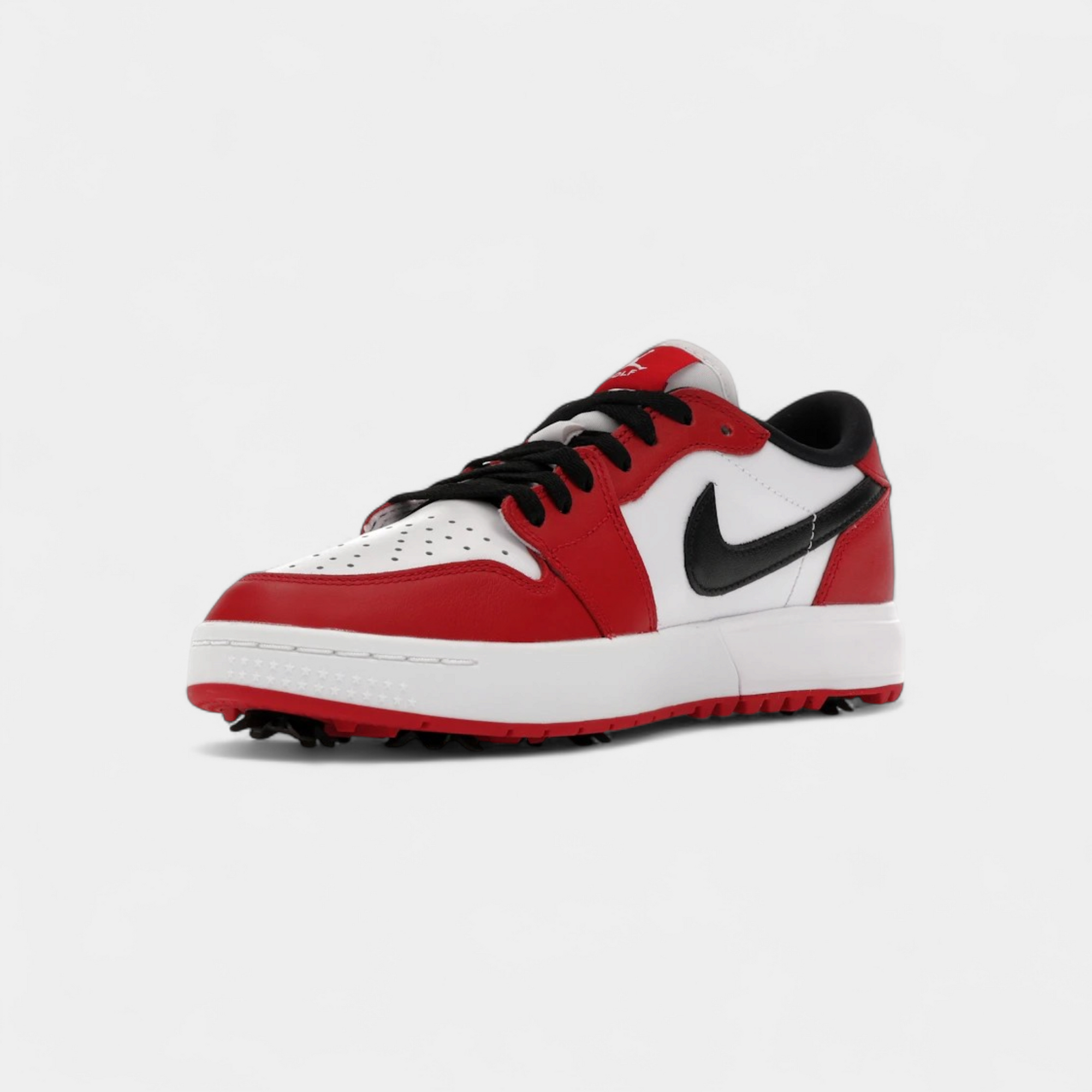 Jordan 1 Low Golf Spiked Varsity Red White Black