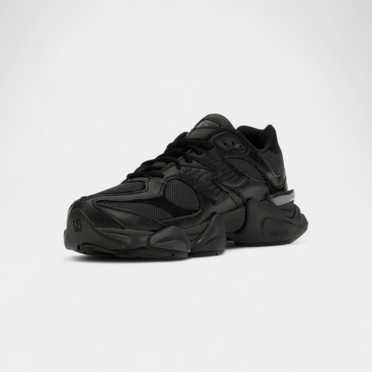 New Balance 9060 Triple Black Leather