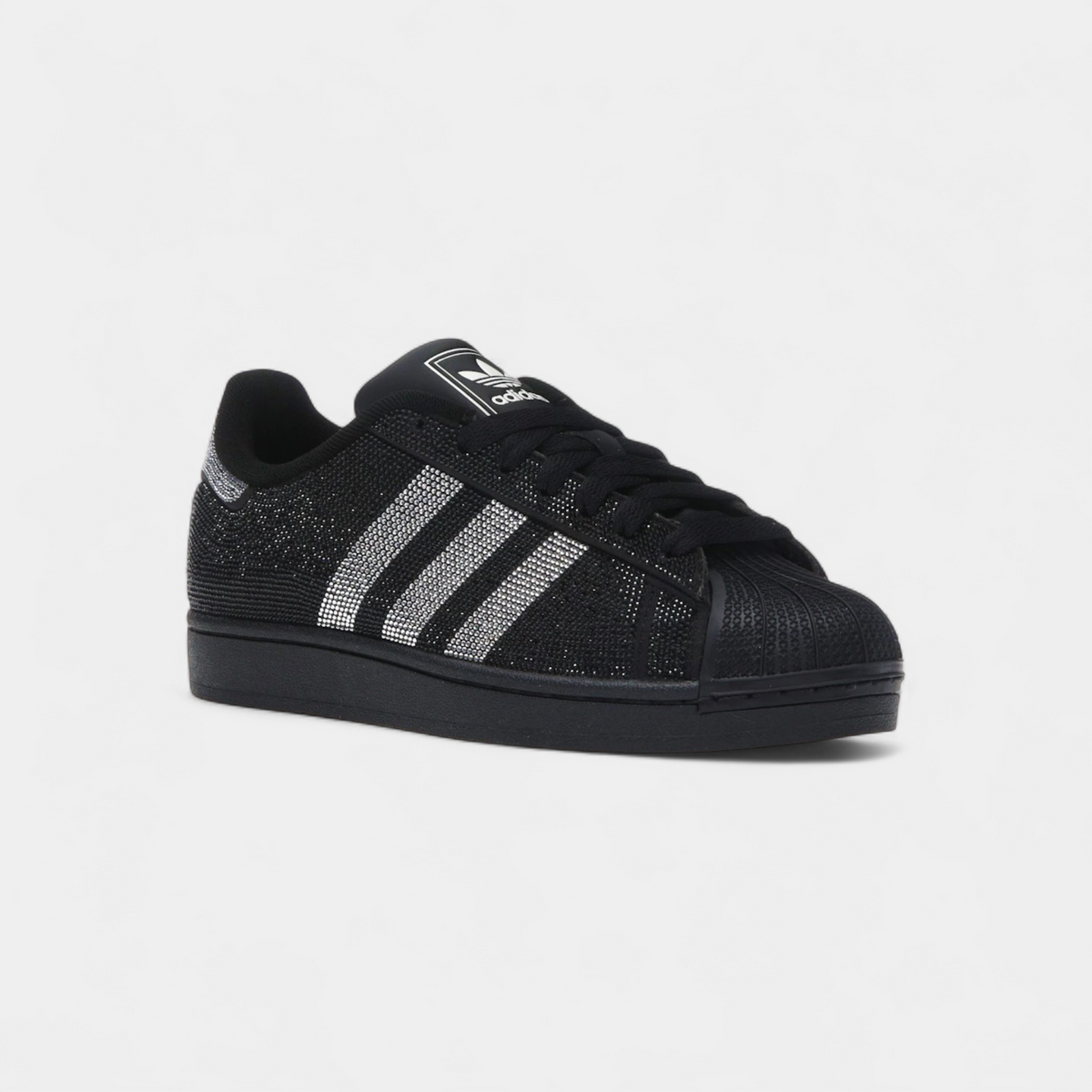 adidas Superstar II Rhinestone Black Silver (Women's)