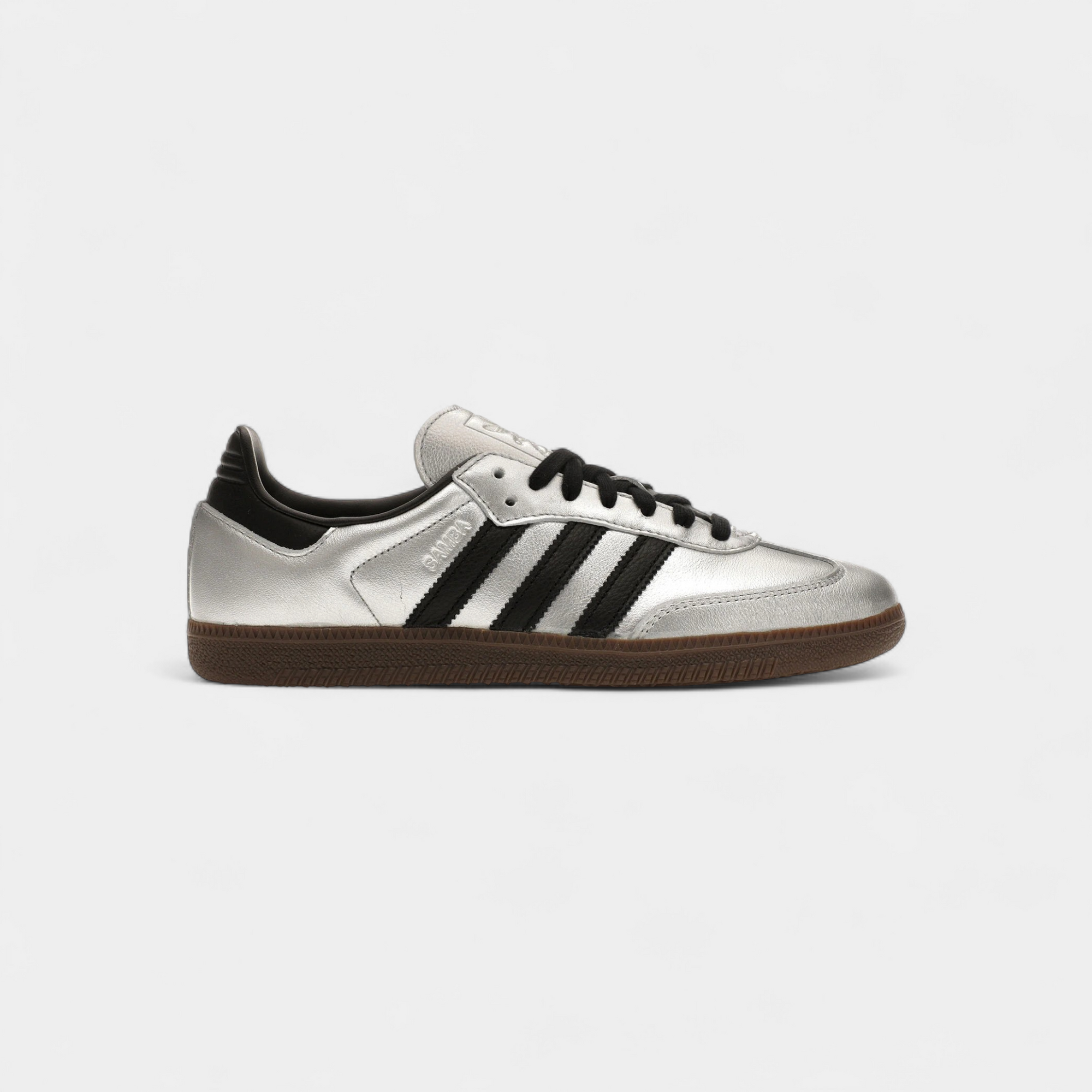 adidas Samba OG Silver Metallic Black Gum (Women's)