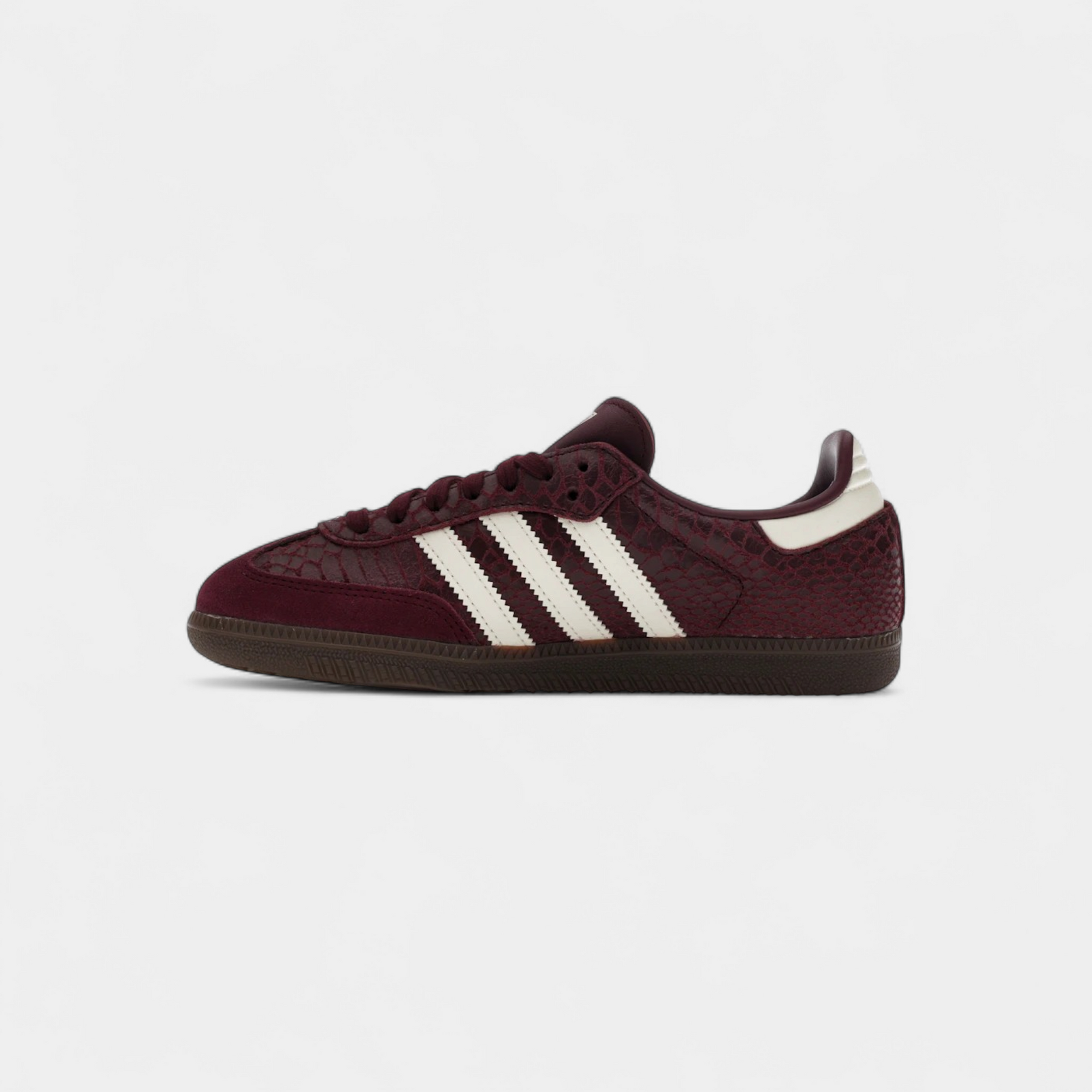adidas Samba OG Snakeskin Maroon Cream White (Women's)