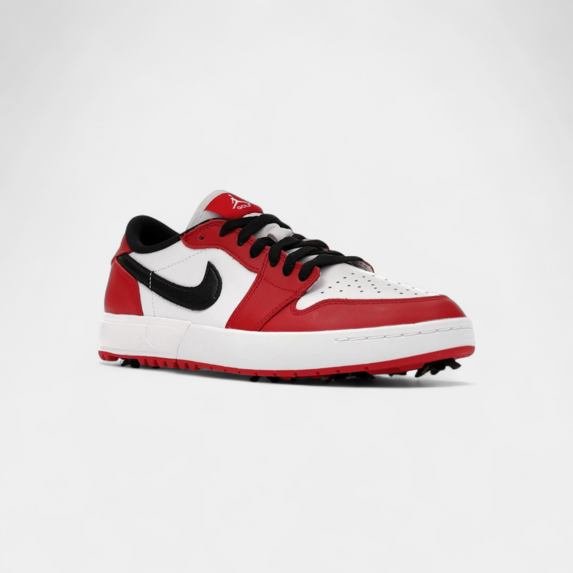 Jordan 1 Low Golf Spiked Varsity Red White Black