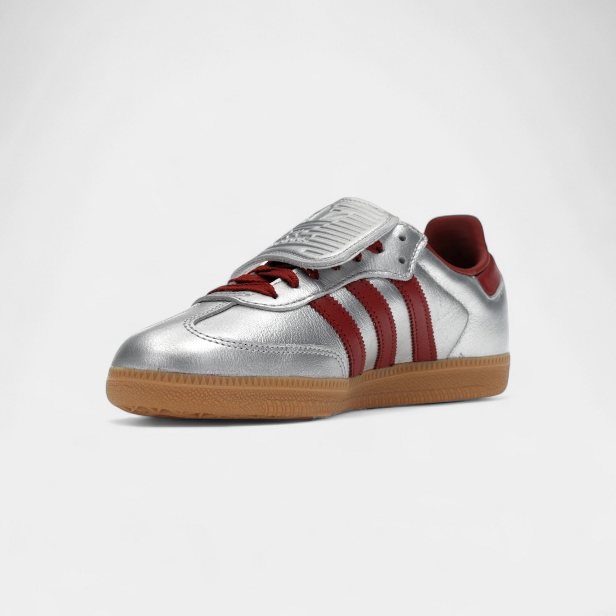 adidas Samba LT Silver Metallic Ruby Gum (Women's)
