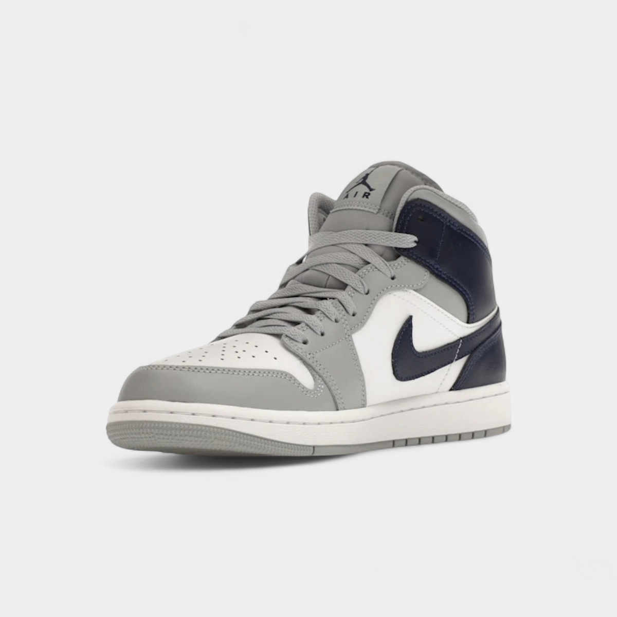 Jordan 1 Mid Wolf Grey Midnight Navy