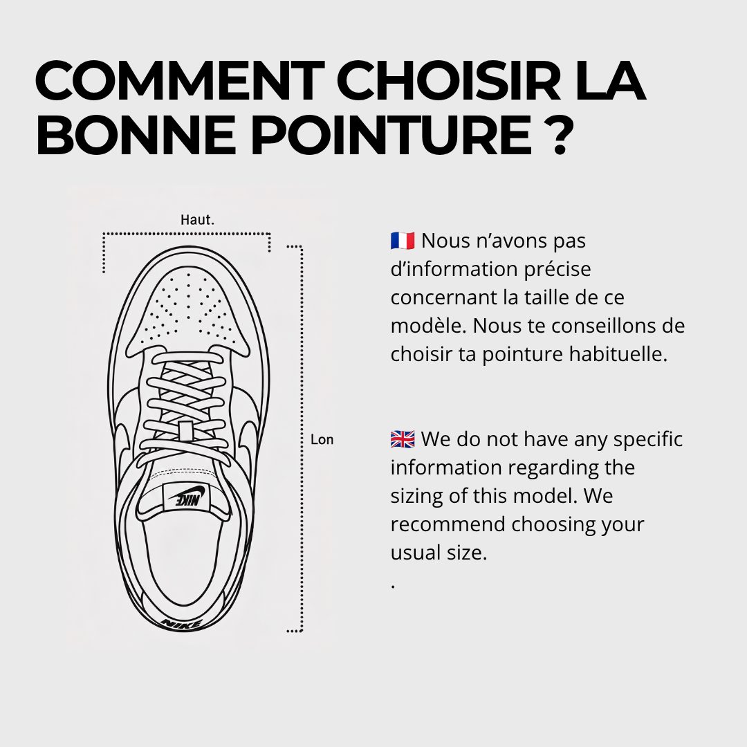 Guide des tailles generique