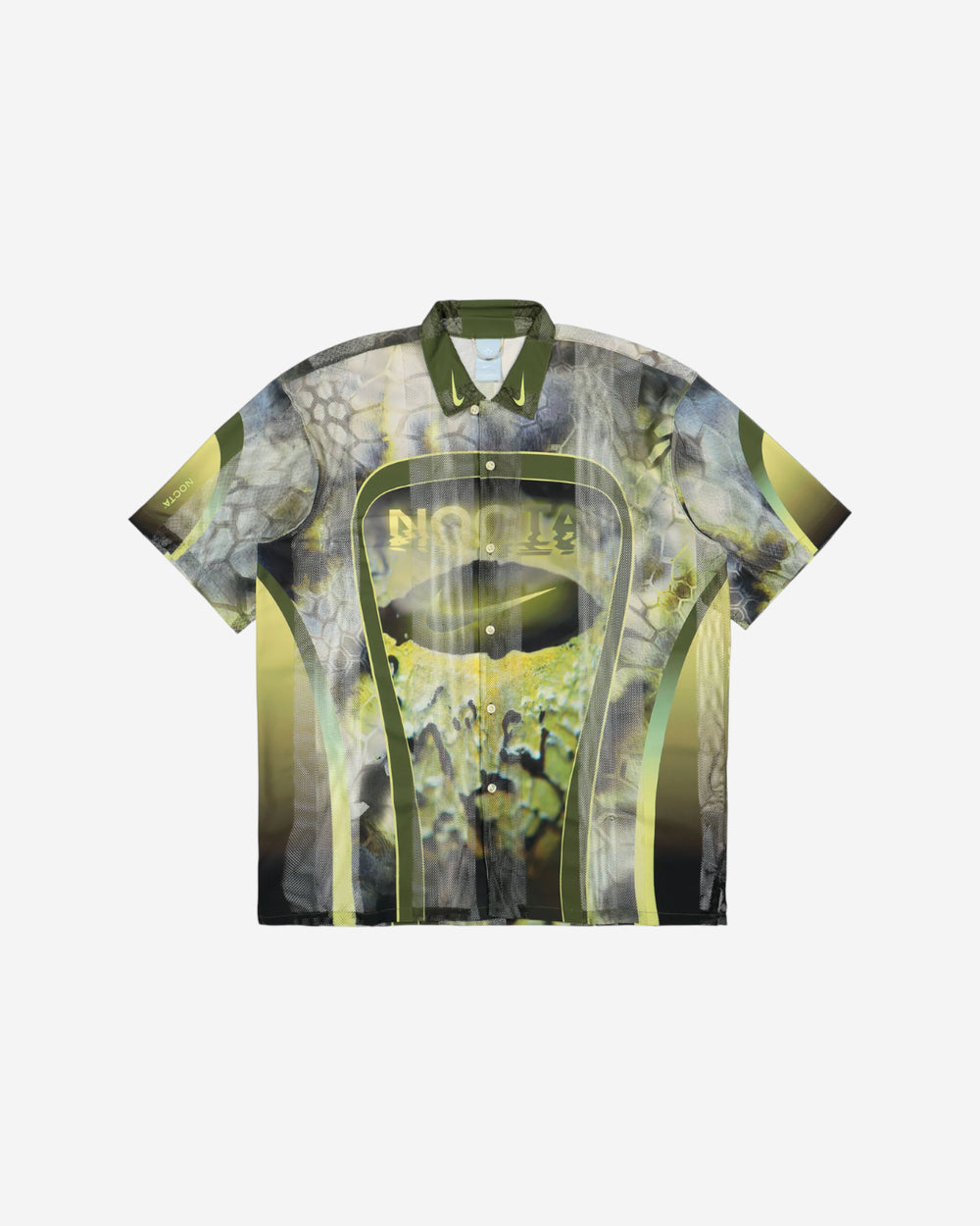 Nike x NOCTA Opal Tito Neeks Button Down Pilgrim Oil Green Black