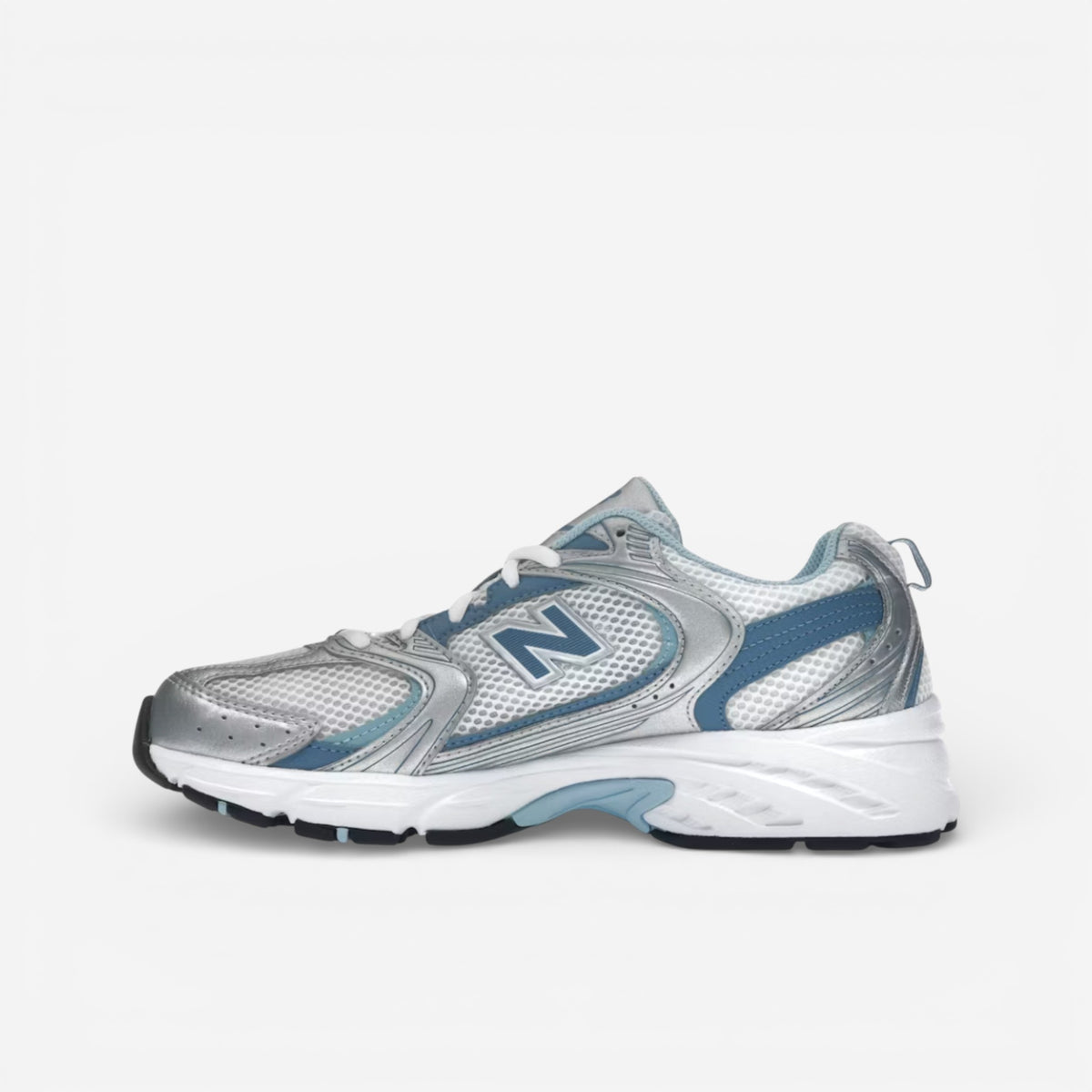New Balance 530 Silver Metallic Heron Blue