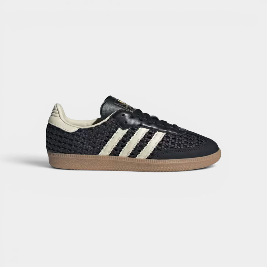 adidas Samba OG Basketweave Black Cream White (Women's)