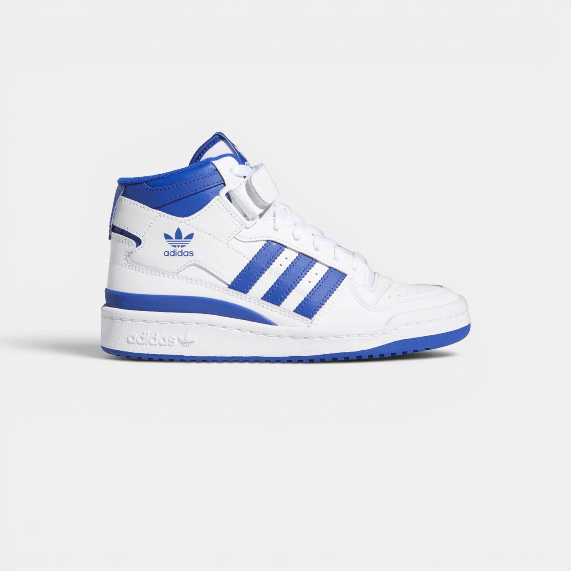 Adidas Forum Mid J "Cloud White Royal Blue"