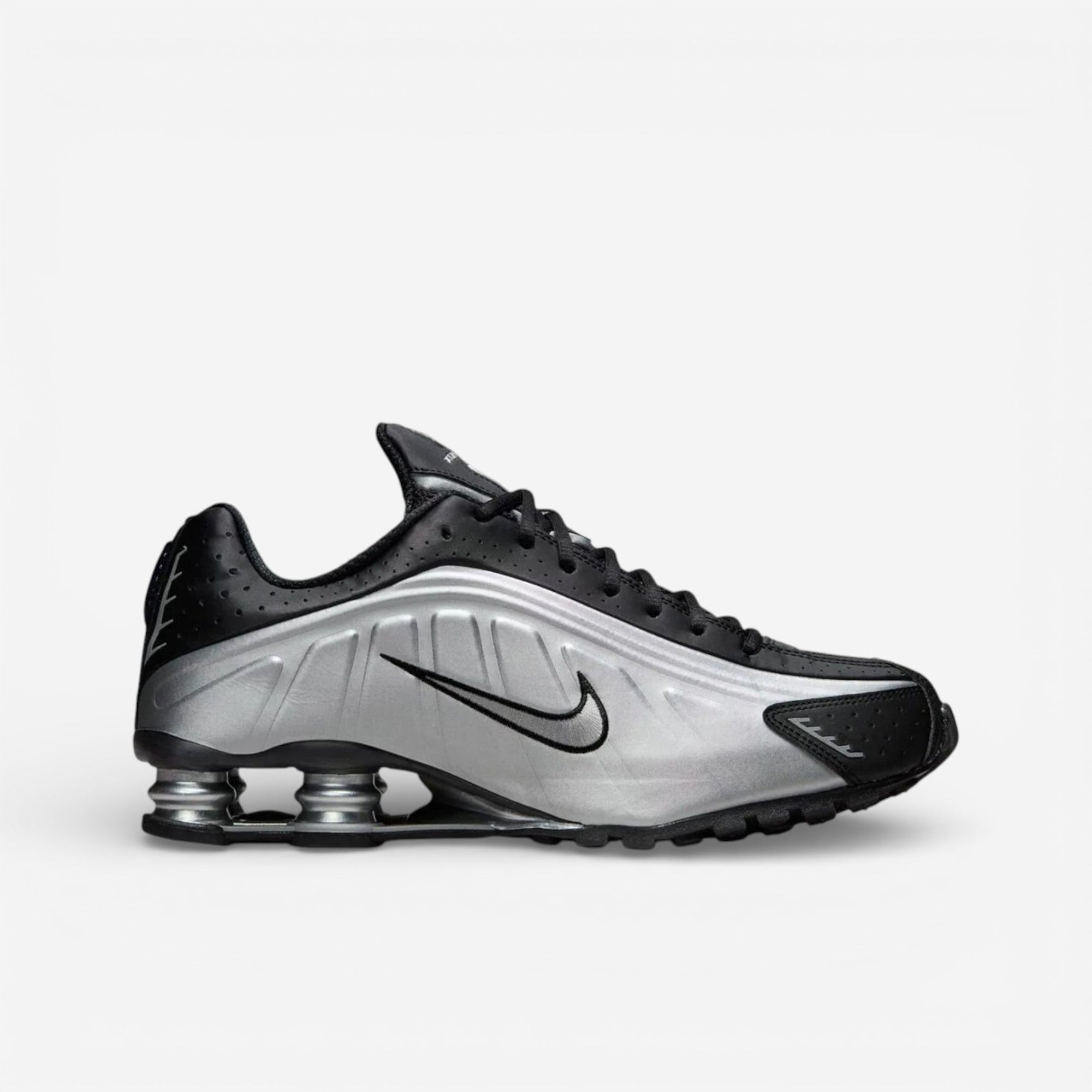 Nike Shox R4 Metallic Silver Black