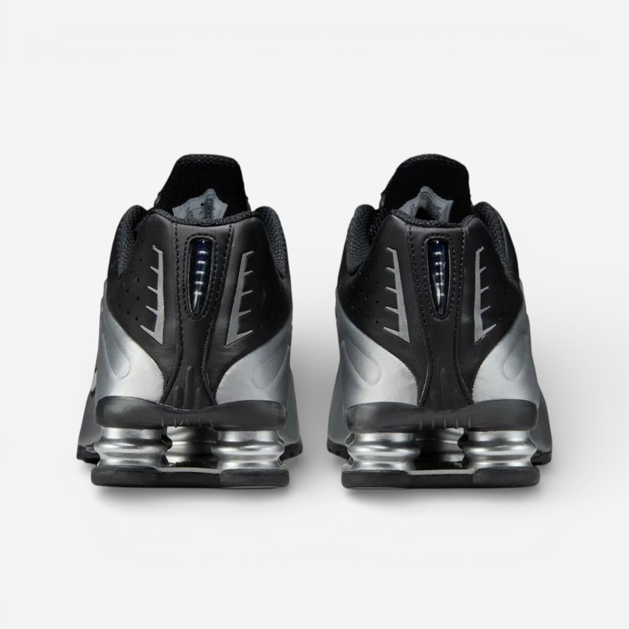 Nike Shox R4 Metallic Silver Black