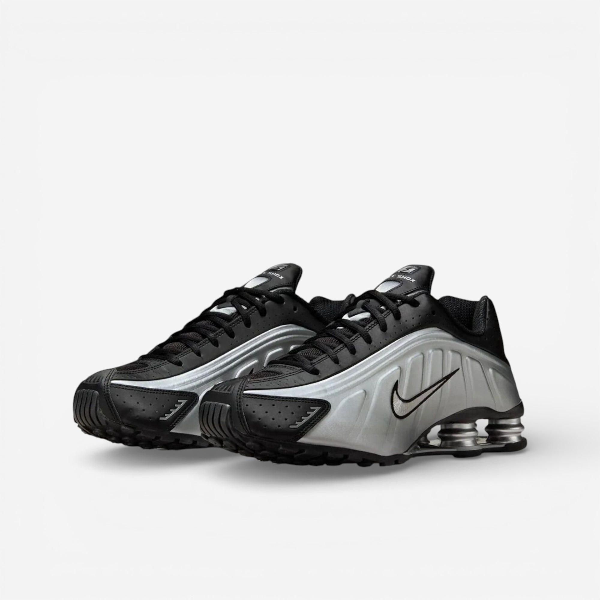 Nike Shox R4 Metallic Silver Black
