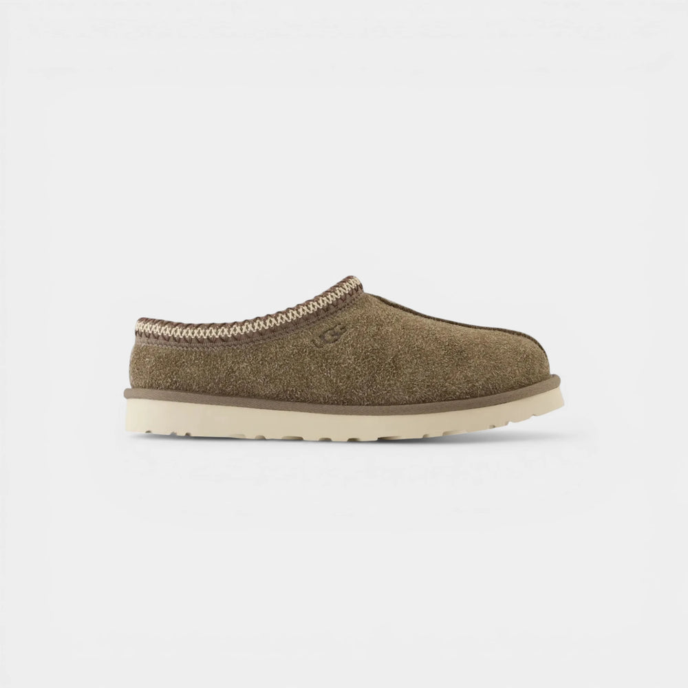 UGG Tasman Shaggy Suede Slipper Smoke Plume