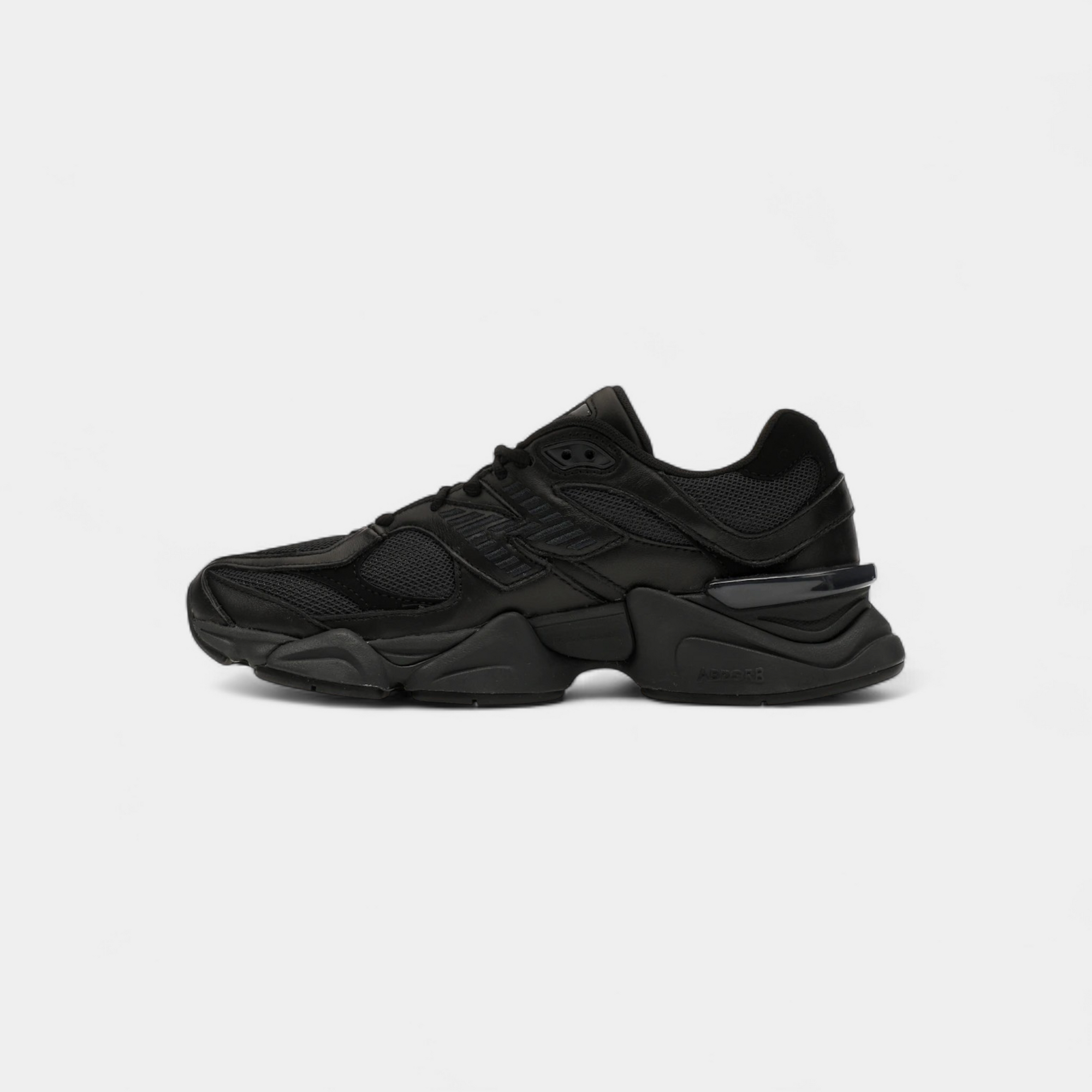 New Balance 9060 Triple Black Leather