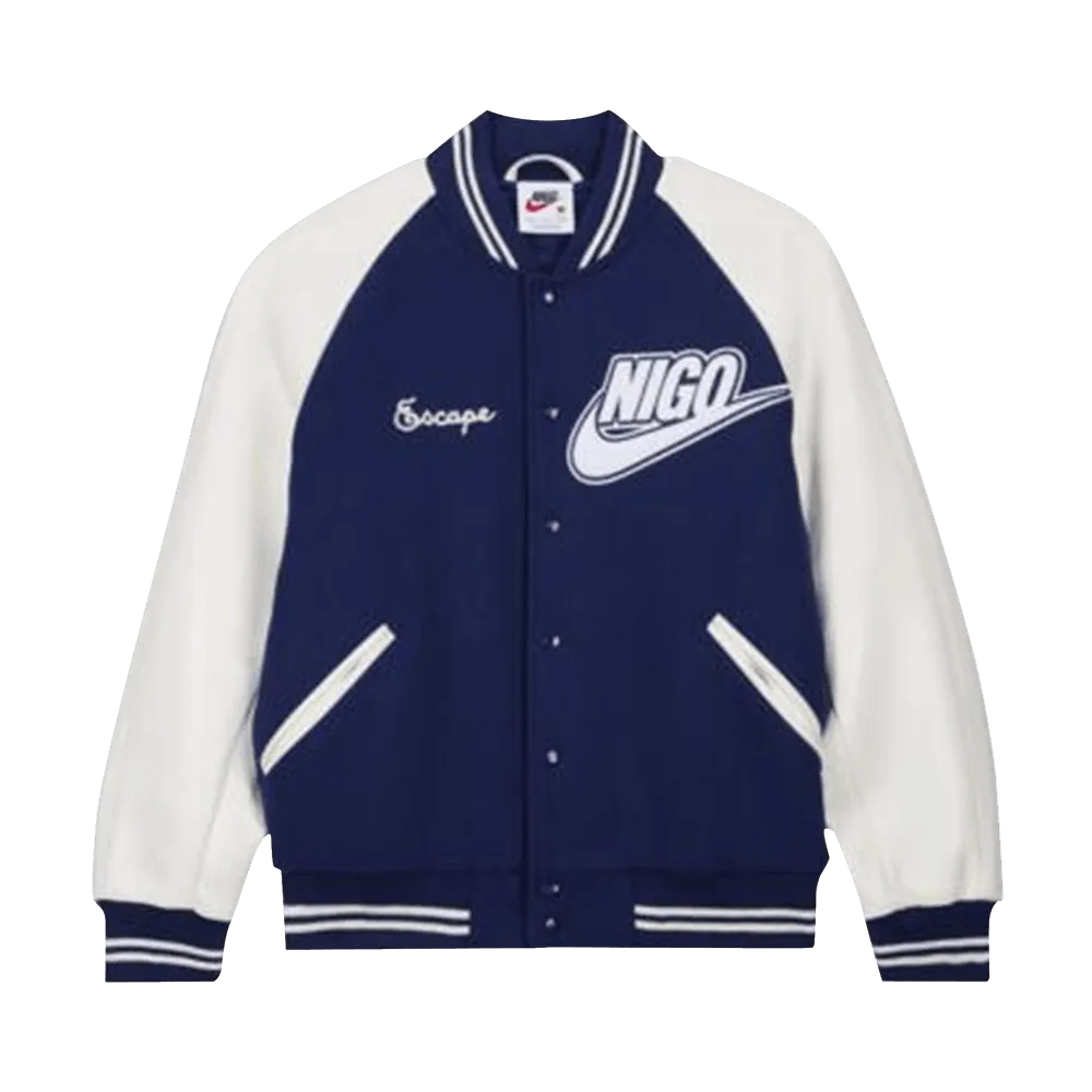 Nike x Nigo NRG Varsity Jacket Navy