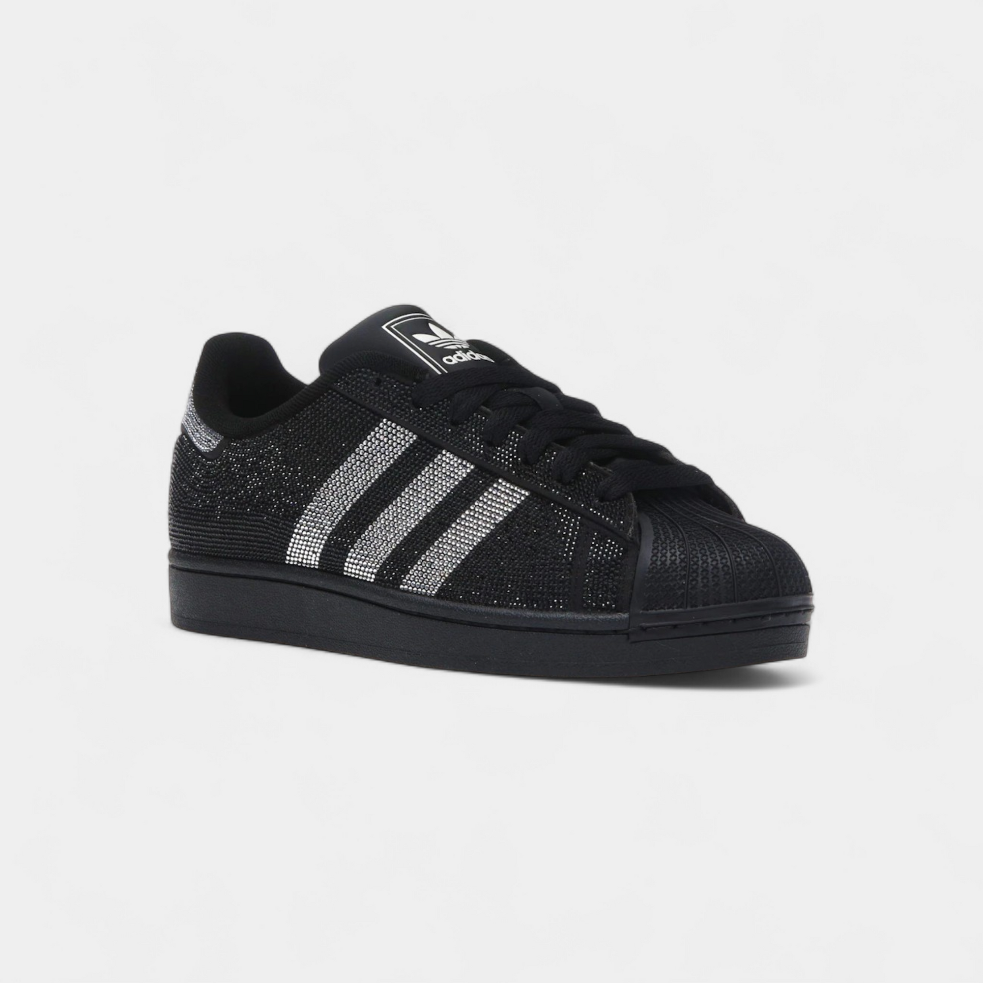 adidas Superstar II Rhinestone Black Silver (Women's)
