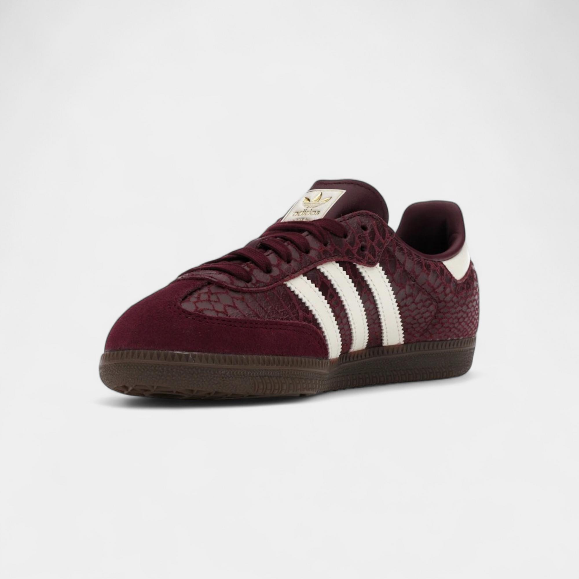adidas Samba OG Snakeskin Maroon Cream White (Women's)