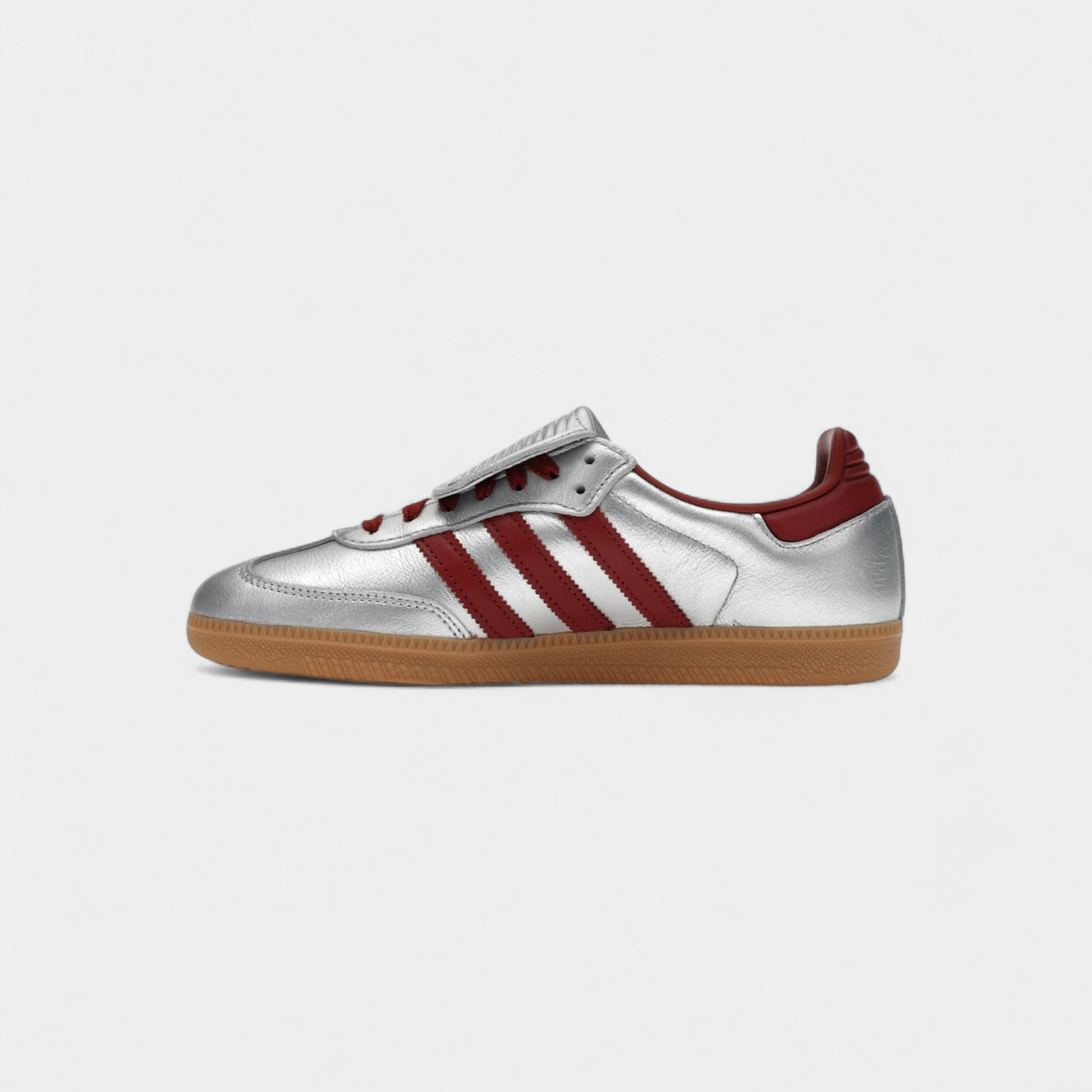 adidas Samba LT Silver Metallic Ruby Gum (Women's)